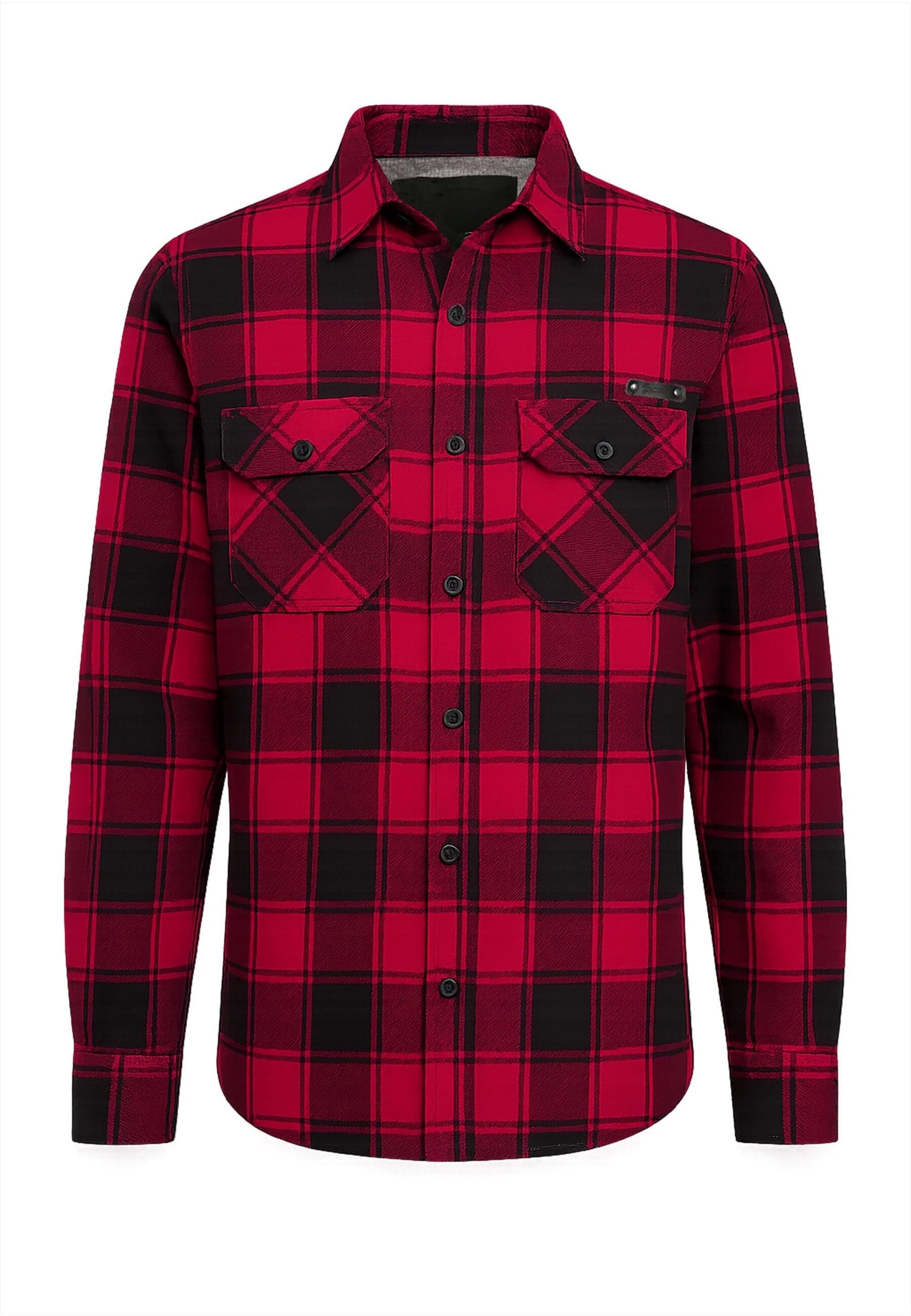 Brandit Langarmhemd "Brandit Herren Checked Shirt", (1 tlg.) günstig online kaufen