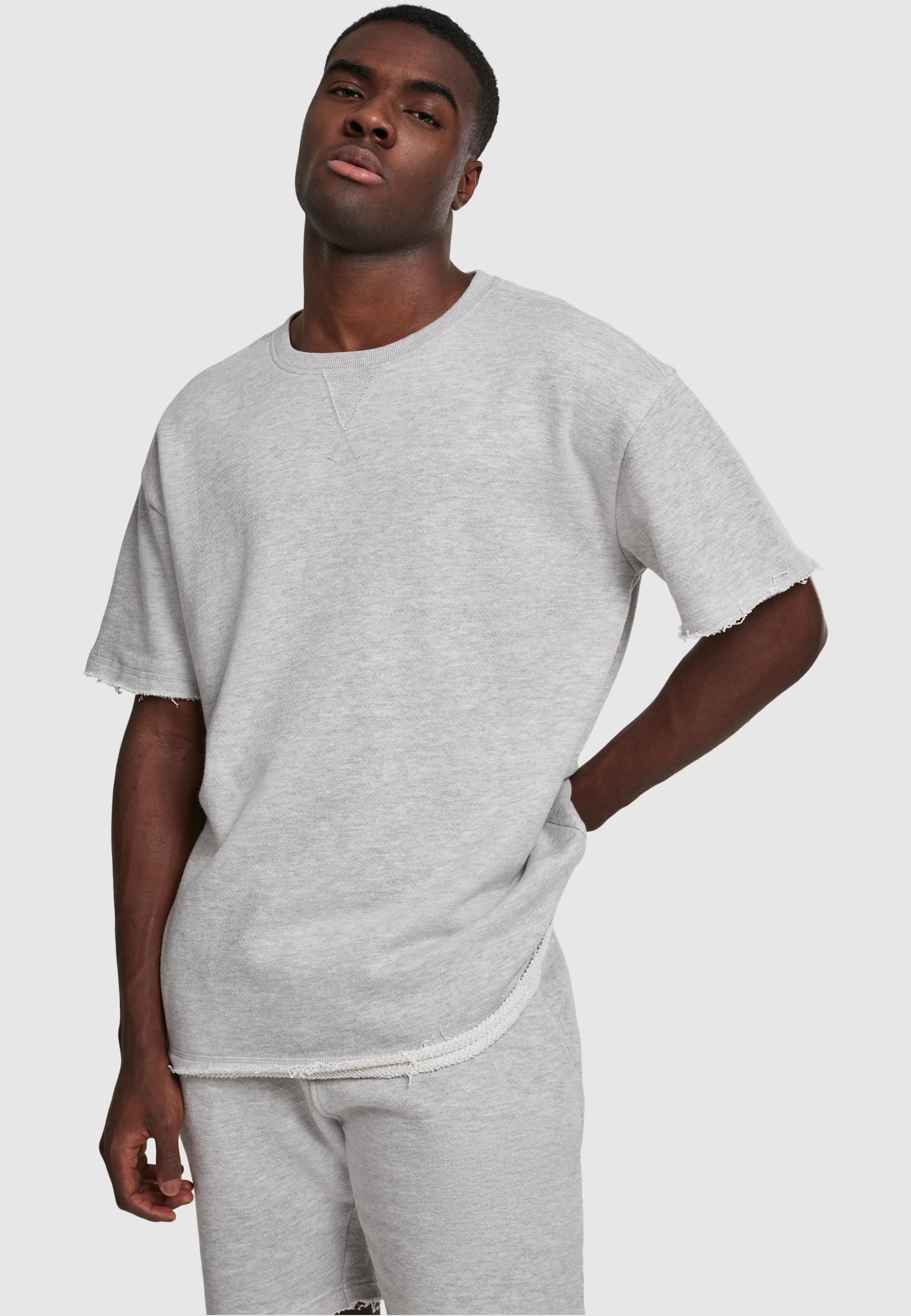 URBAN CLASSICS T-Shirt »Urban Classics Herren Herringbone Terry Tee«, (1 tlg.)