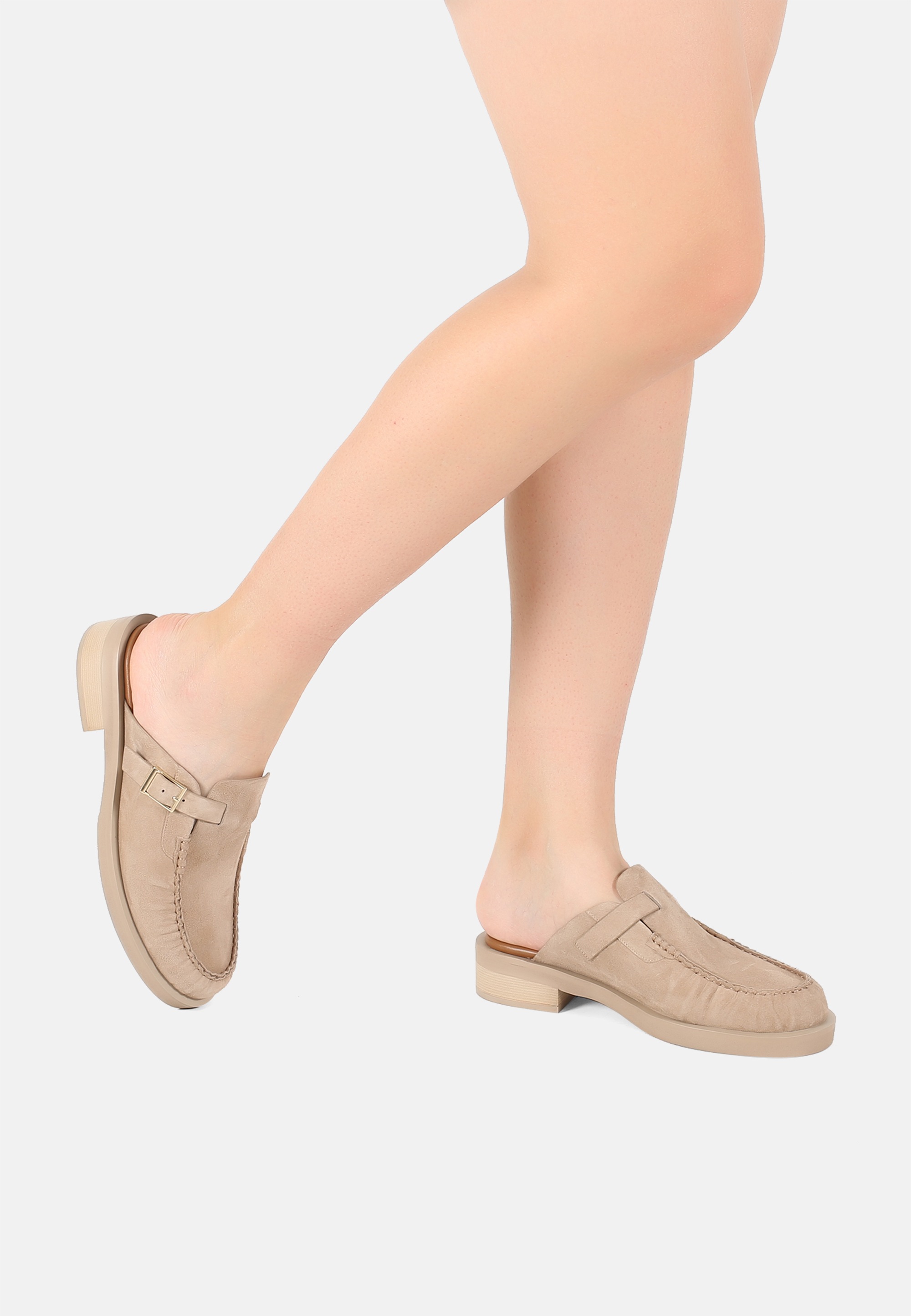 ekonika Pantolette »Mules EKONIKA PREMIUM«, aus samtigen Velours