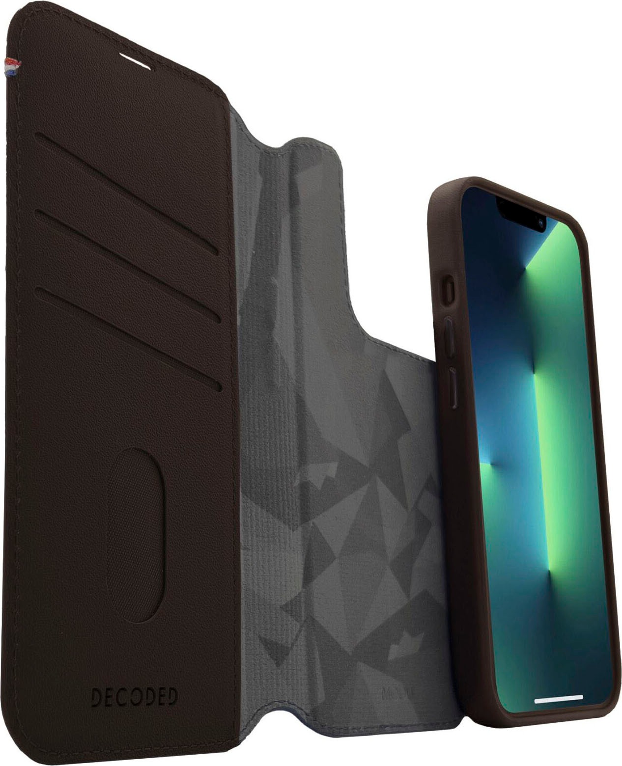 DECODED Smartphone-Hülle »Leather MagSafe Modu Wallet iP12/13/14 Pro Max«, iPhone 12 Pro Max-iPhone 13 Pro Max-iPhone 14 Pro Max