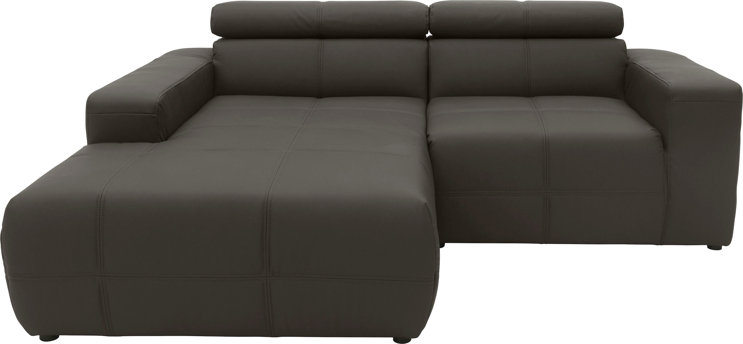 DOMO collection Ecksofa "Brandon, inkl. Kopfteilverstellung, B/T/H: 214/100 günstig online kaufen