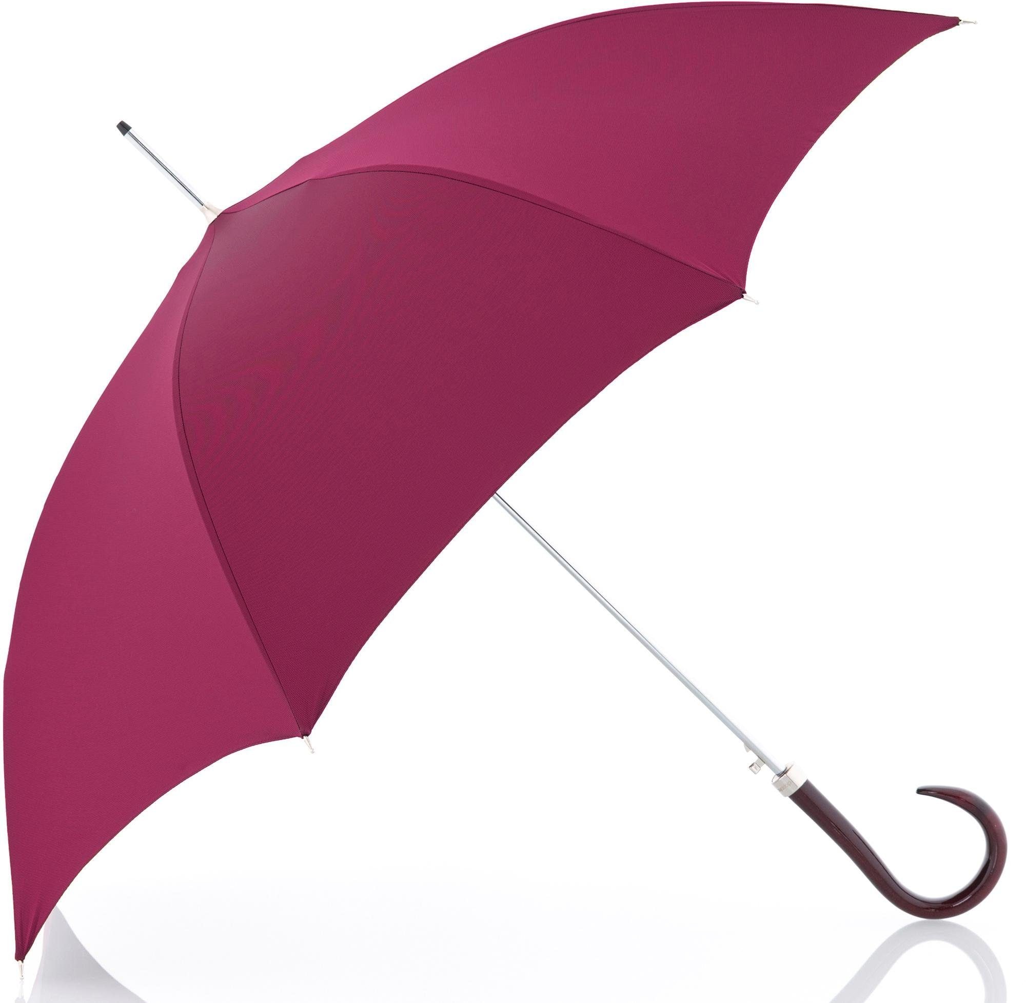 doppler MANUFAKTUR Stockregenschirm »Oxford Uni, BAUR Manufaktur-Stockschirm handgemachter | pink«, bestellen