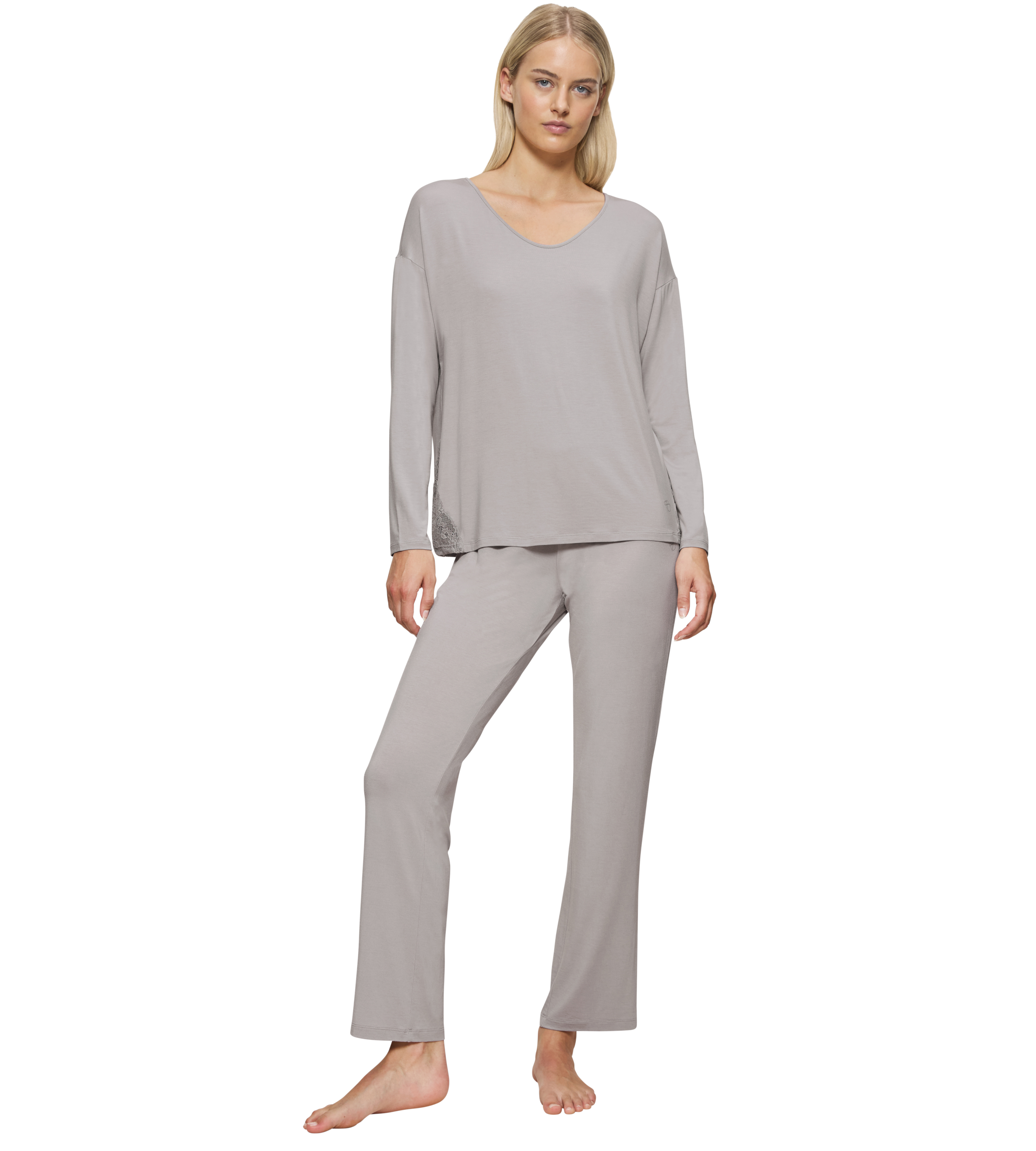 Triumph Pyjama "Timeless Sensuality PK LSL", (Set, 2 tlg., Set), Spitzenein günstig online kaufen