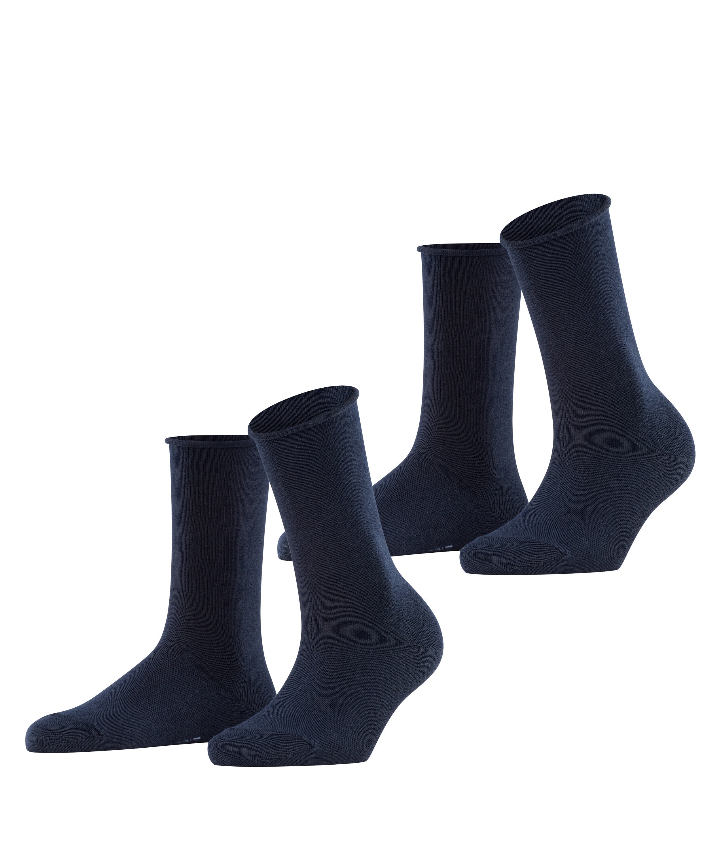 Esprit "Basic Pure" 2 Paar, 2 Paar tlg. ohne einschneidendes Bündchen, Basic-Socke, Uni-Strümpfe atmungsaktiv