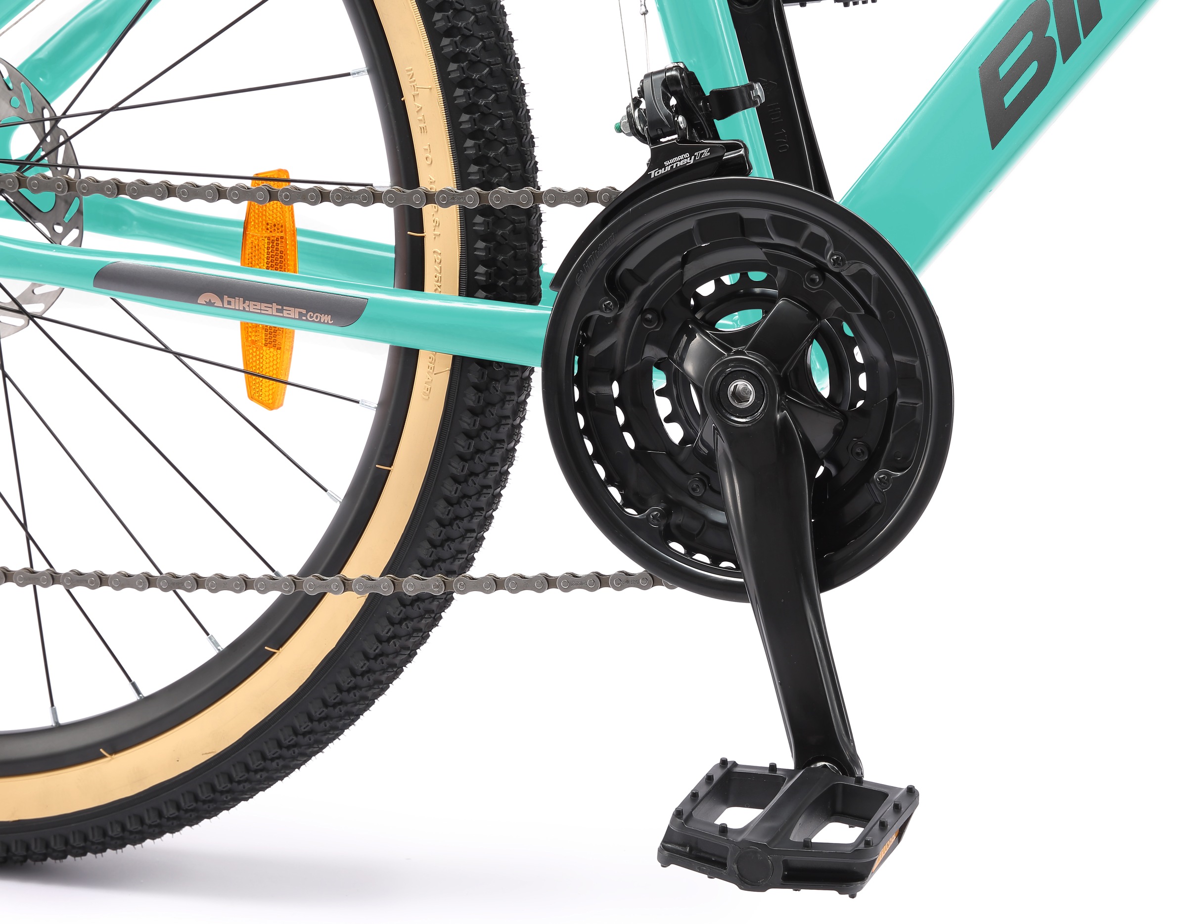 Bikestar Mountainbike 21 Gang Shimano RD-TY300 Schaltwerk Kettenschaltung für Damen und Herren, Kettenschaltung