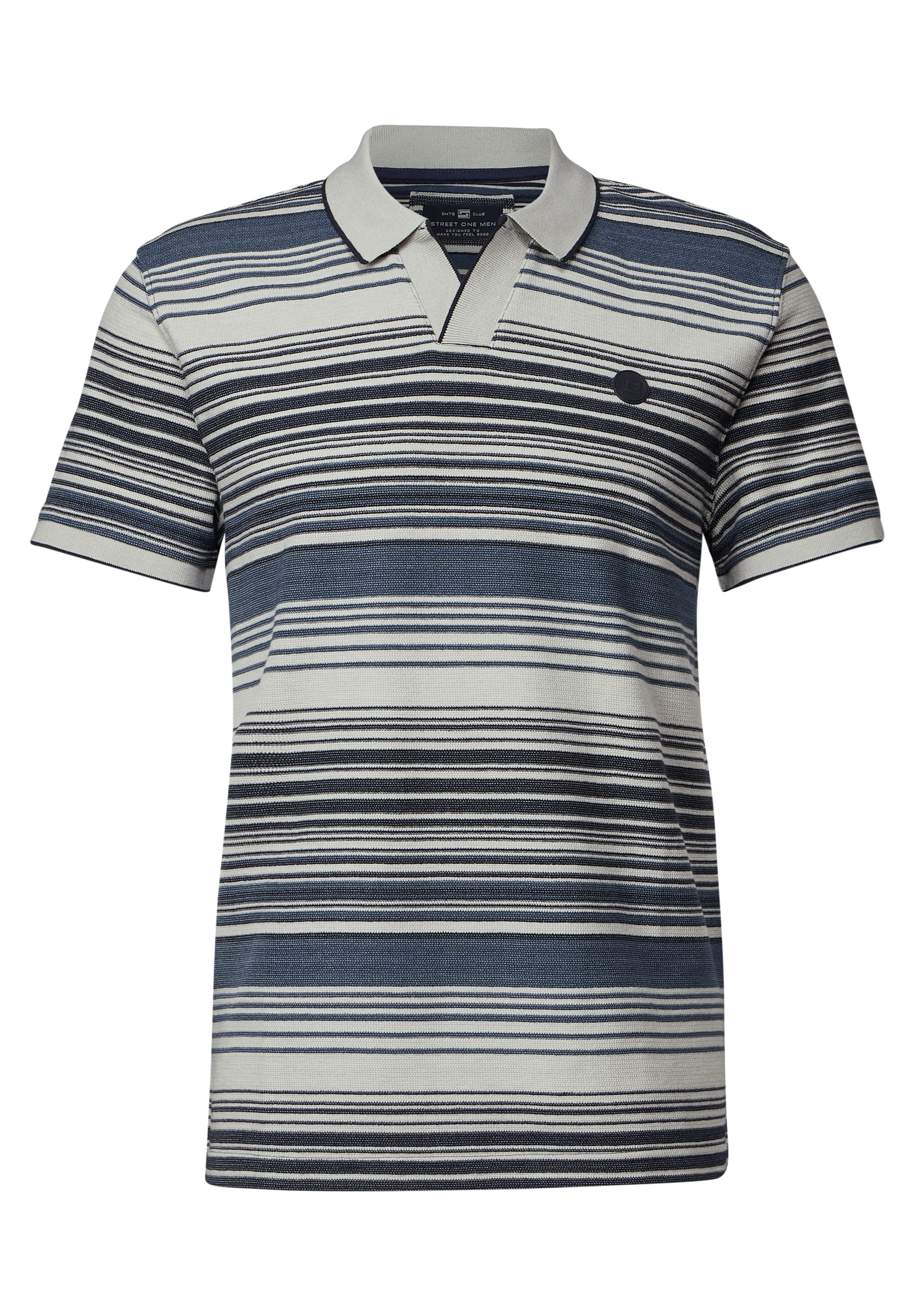 STREET ONE MEN Poloshirt, aus Baumwolle mit Stretchante