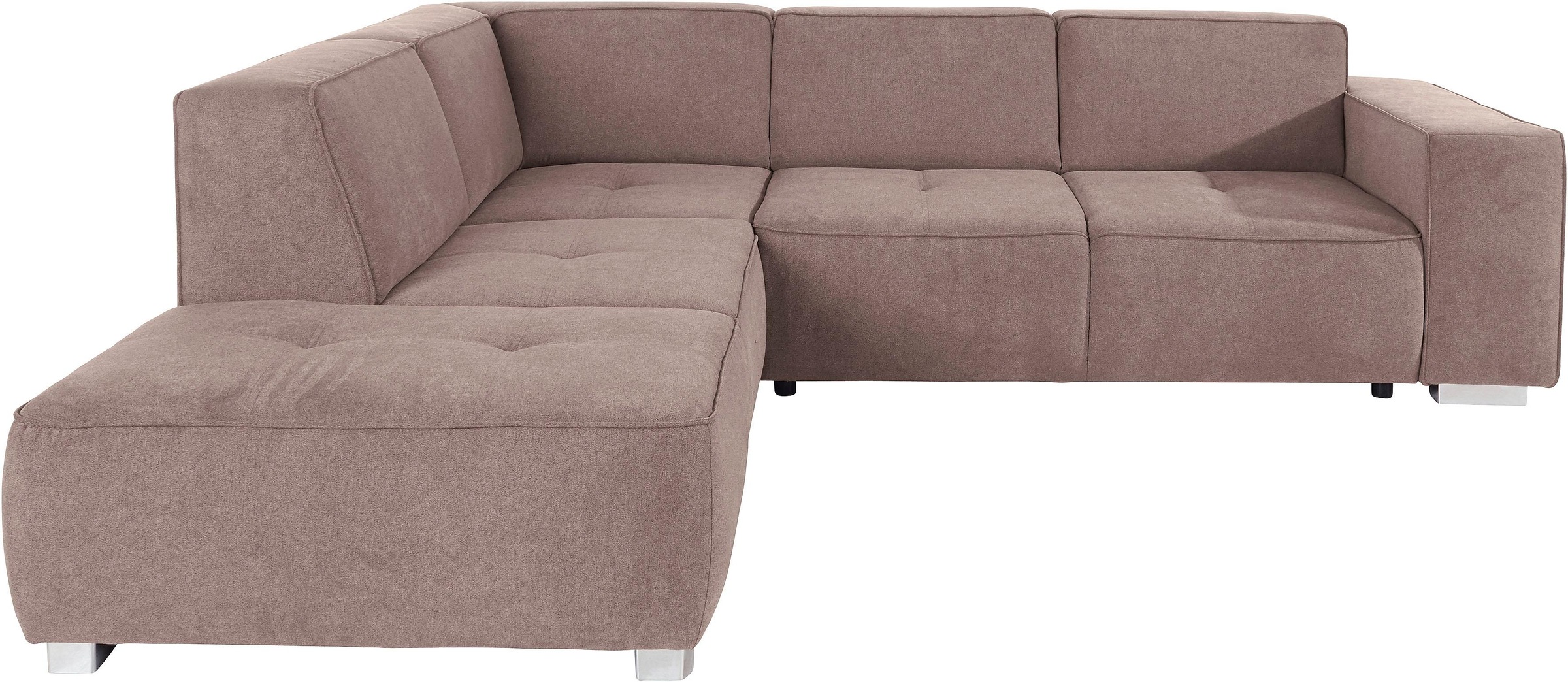 Home affaire Ecksofa "Sapporo L-Form" wahlweise Bettfunktion oder Sitztiefe günstig online kaufen