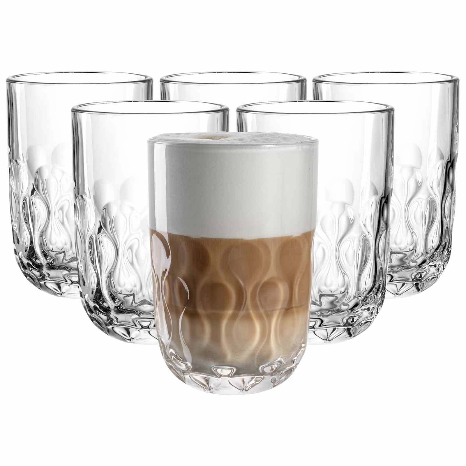 LEONARDO Latte-Macchiato-Glas "Latte Macchiato Gläser (2) Gocce 390 ml 6er günstig online kaufen