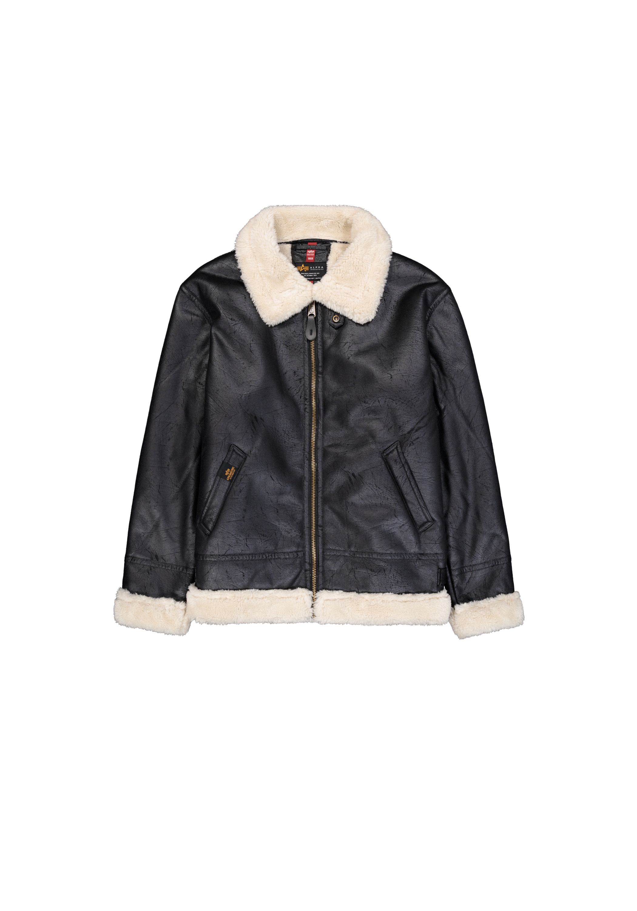 Alpha Industries Lederjacke "Alpha Industries Men - Bomber Jackets B-3 Faux günstig online kaufen