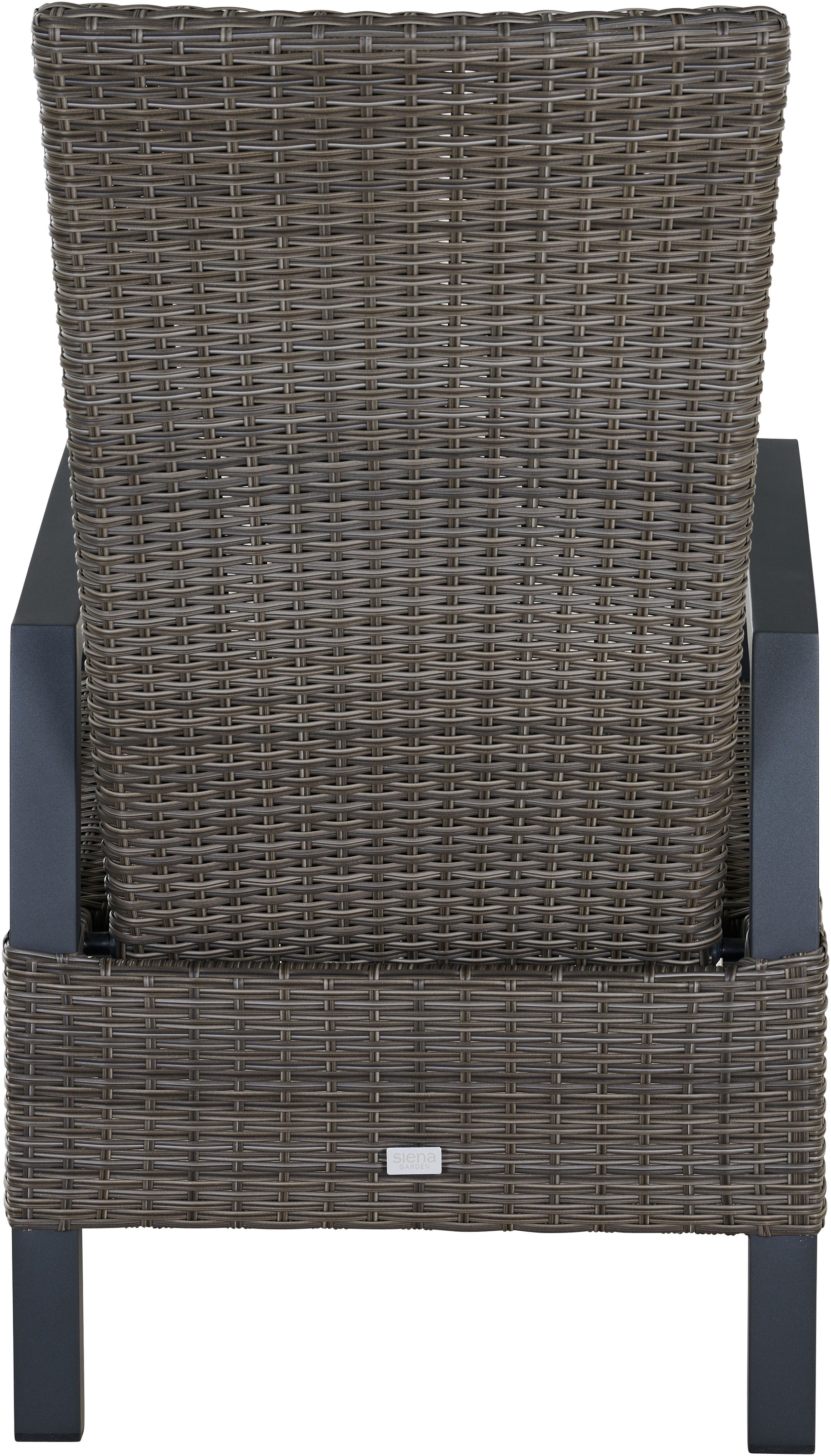 Siena Garden Gartensessel »»Taranto Move« charcoal-grey inkl. Kissen«, Rückenlehne stufenlos verstellbar