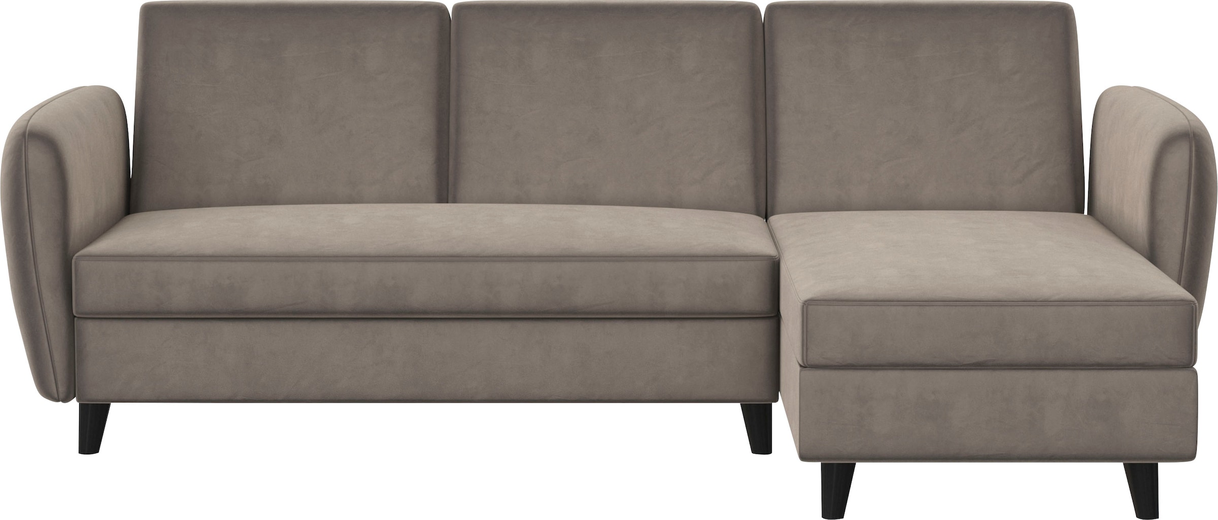 Dorel Home Ecksofa »Perry, L-Form,«, Rückenlehne, verschiedene Farbvarianten, Sitzhöhe 43 cm, Breite 219 cm