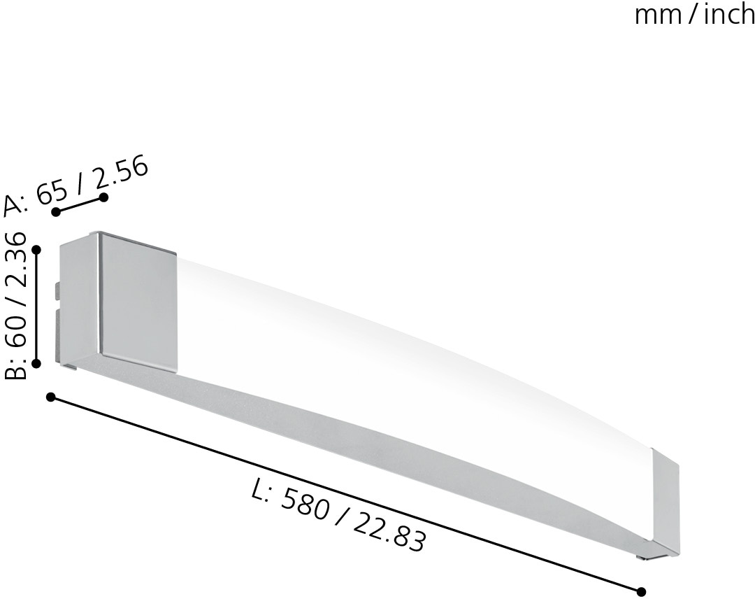 EGLO Spiegelleuchte »SIDERNO«, 1 flammig, Leuchtmittel LED-Board | LED fest integriert