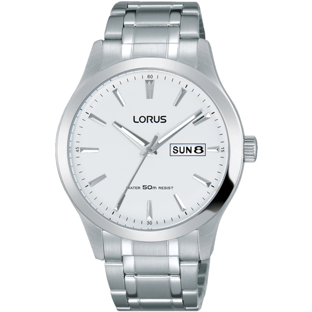 LORUS Quarzuhr »RXN25DX9«, Armbanduhr, Herrenuhr, Datum