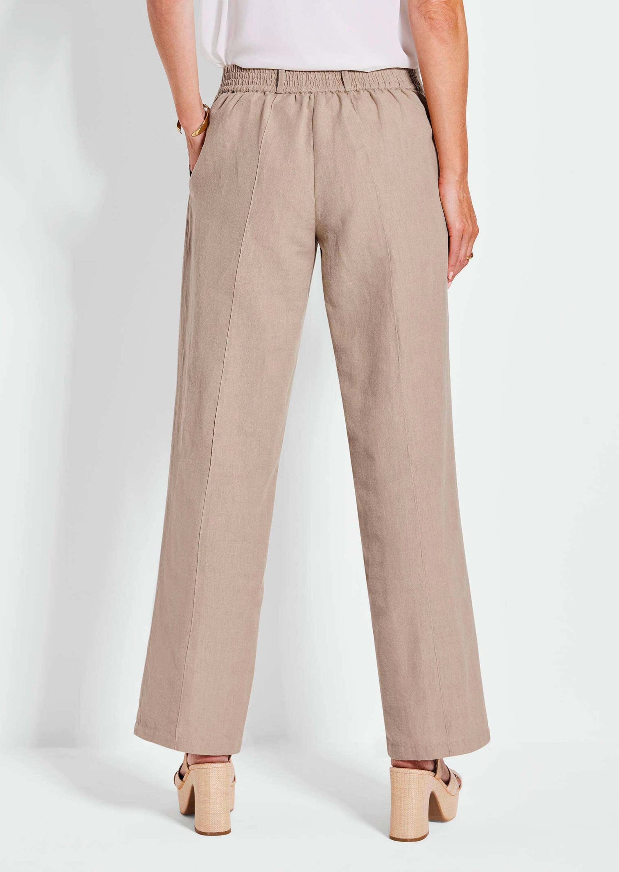 GOLDNER Stoffhose »Kurzgröße Sommerhose VERA mit weitem Bein«