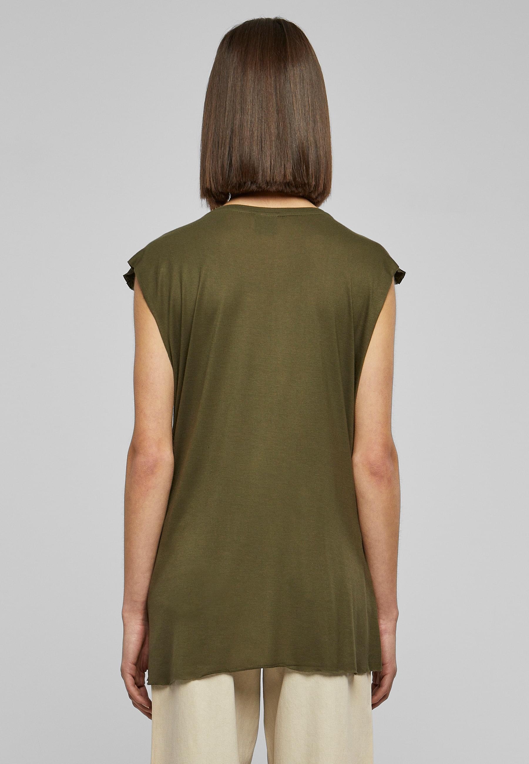 URBAN CLASSICS T-Shirt »Urban Classics Damen Ladies Shoulder Zip HiLo Tee«, (1 tlg.)