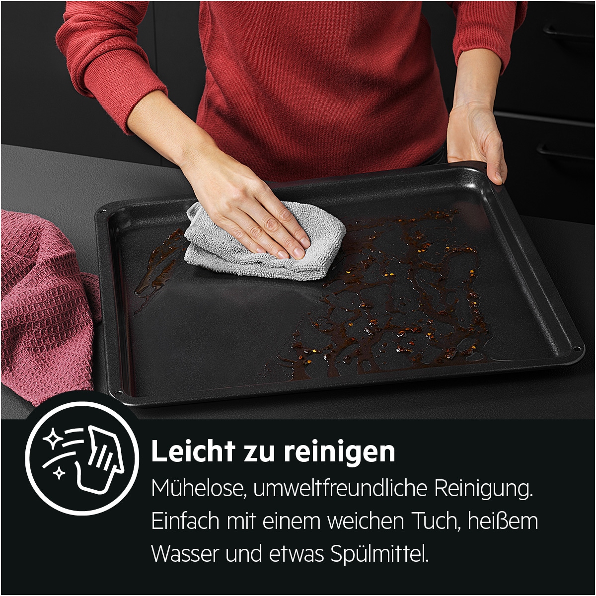 AEG Backblech »Easy2Clean Antihaft – Backblech A9OOAF11«, mit versiegelter Keramikbeschichtung