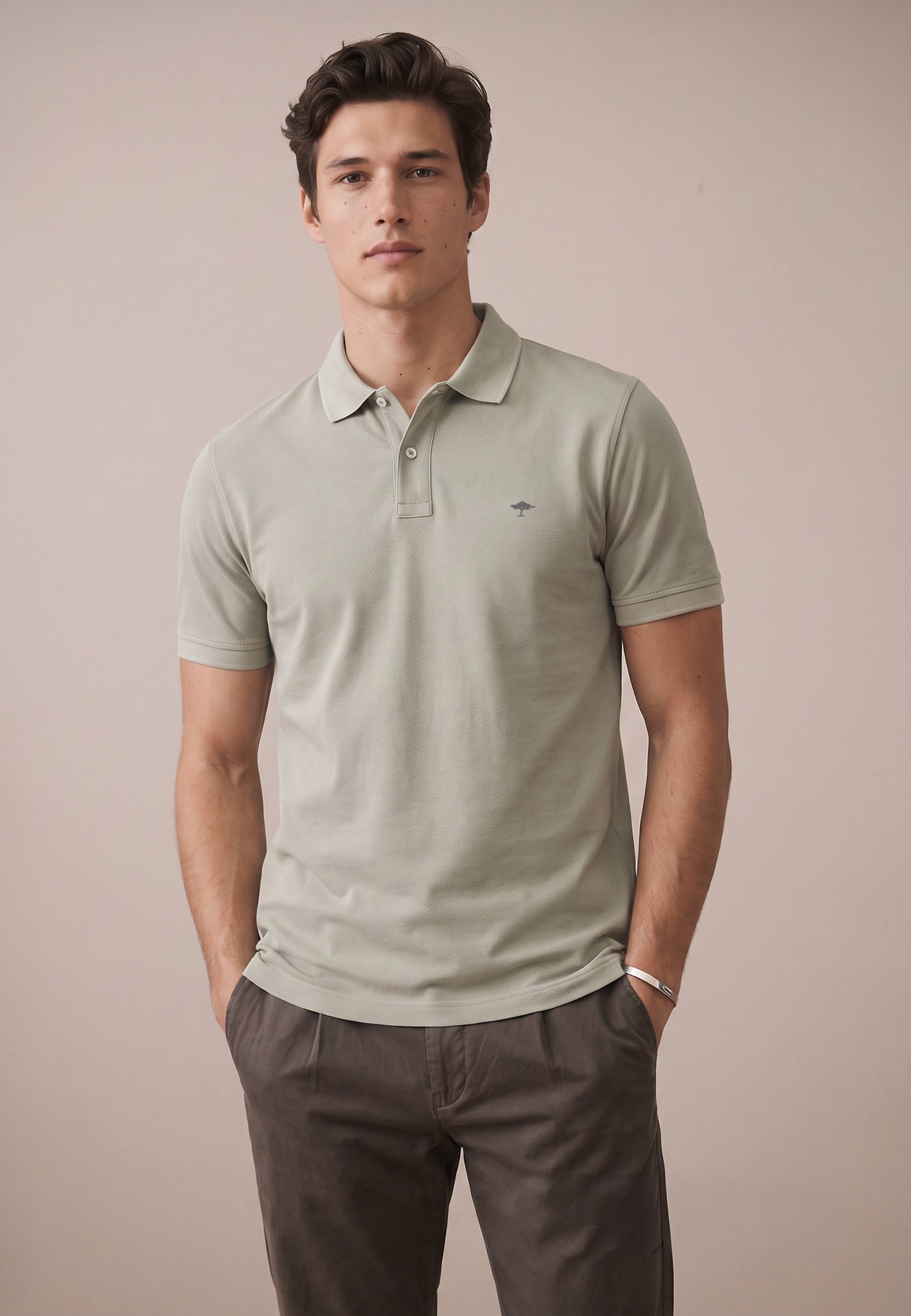 FYNCH-HATTON Poloshirt mit Logo-Stickerei