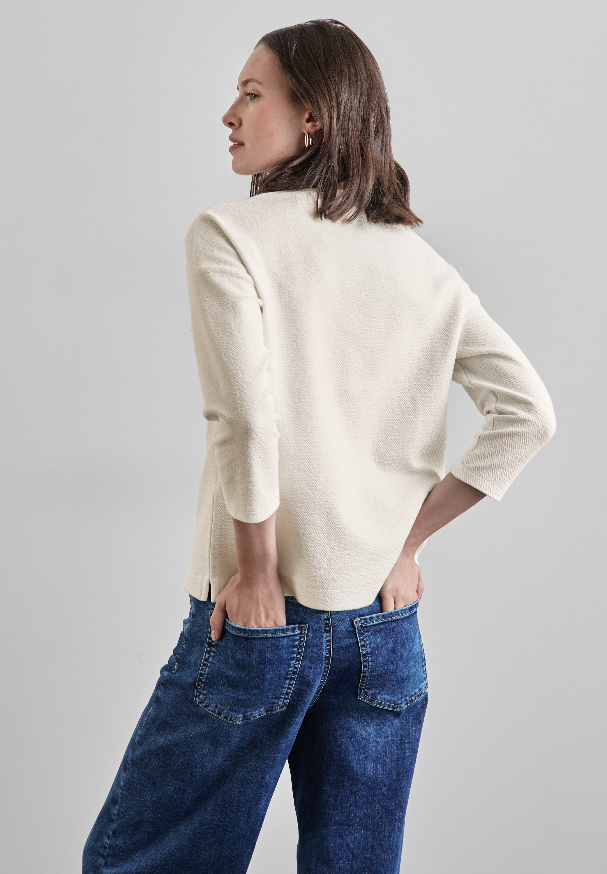 STREET ONE 3/4-Arm-Shirt, mit V-Ausschnitt