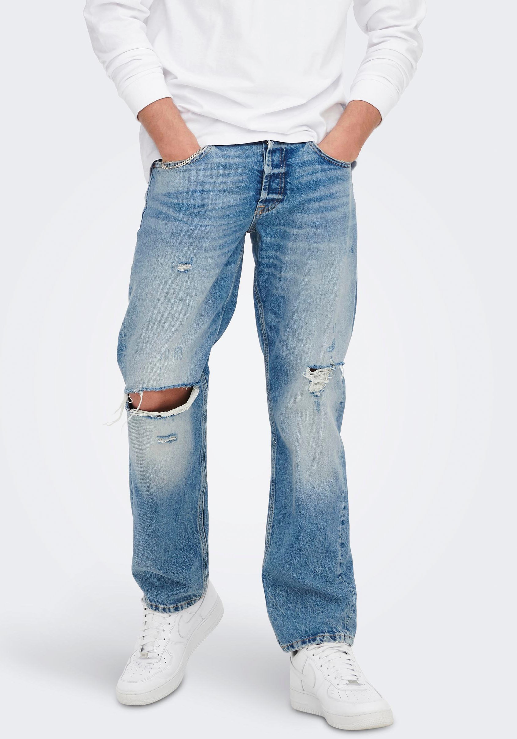 Loose-fit-Jeans »ONSEDGE LOOSE«
