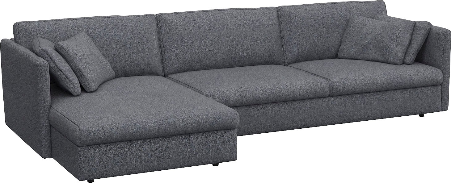 FLEXLUX Ecksofa "Lovane" Weich & anschmiegsam, große Sitztiefe auf Kaltscha günstig online kaufen