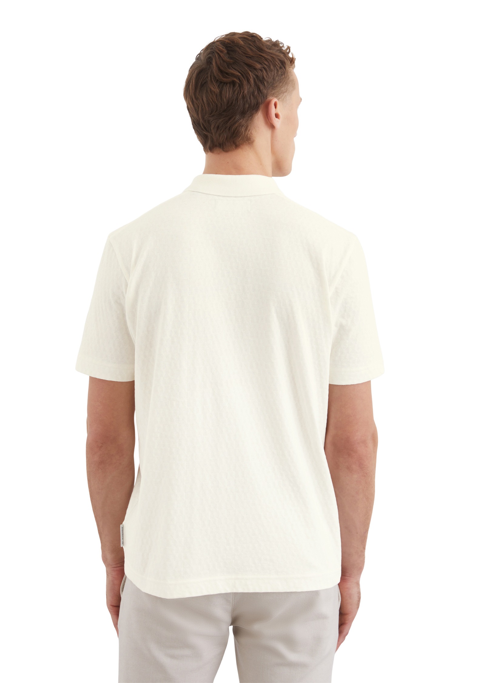 Marc O'Polo Poloshirt »mit Dreiecks-Struktur«