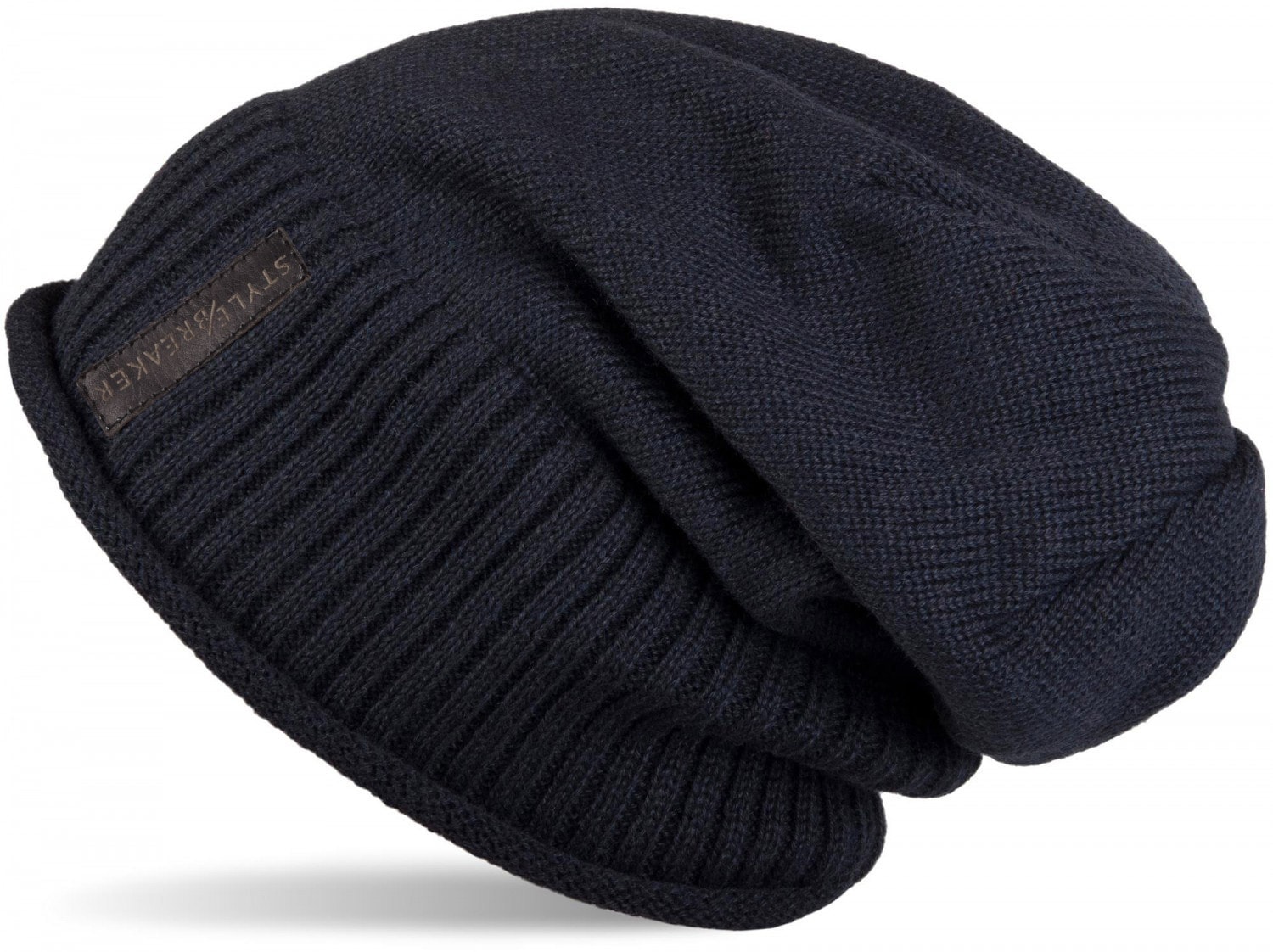 styleBREAKER Strickmütze "Feinstrick Beanie mit Teddyfleece" 1 Stk.