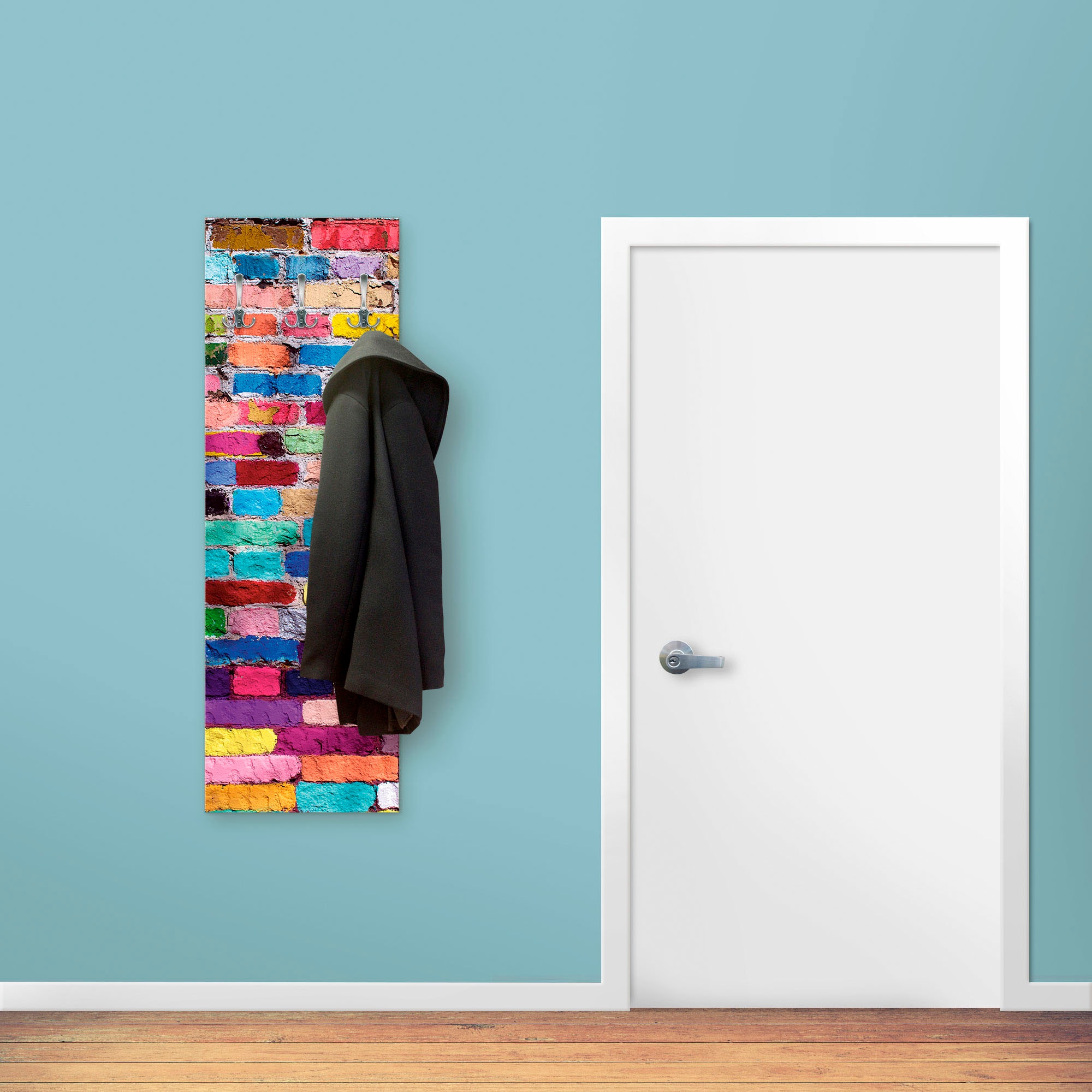 Artland Garderobenleiste »Bunte Mauer«, teilmontiert