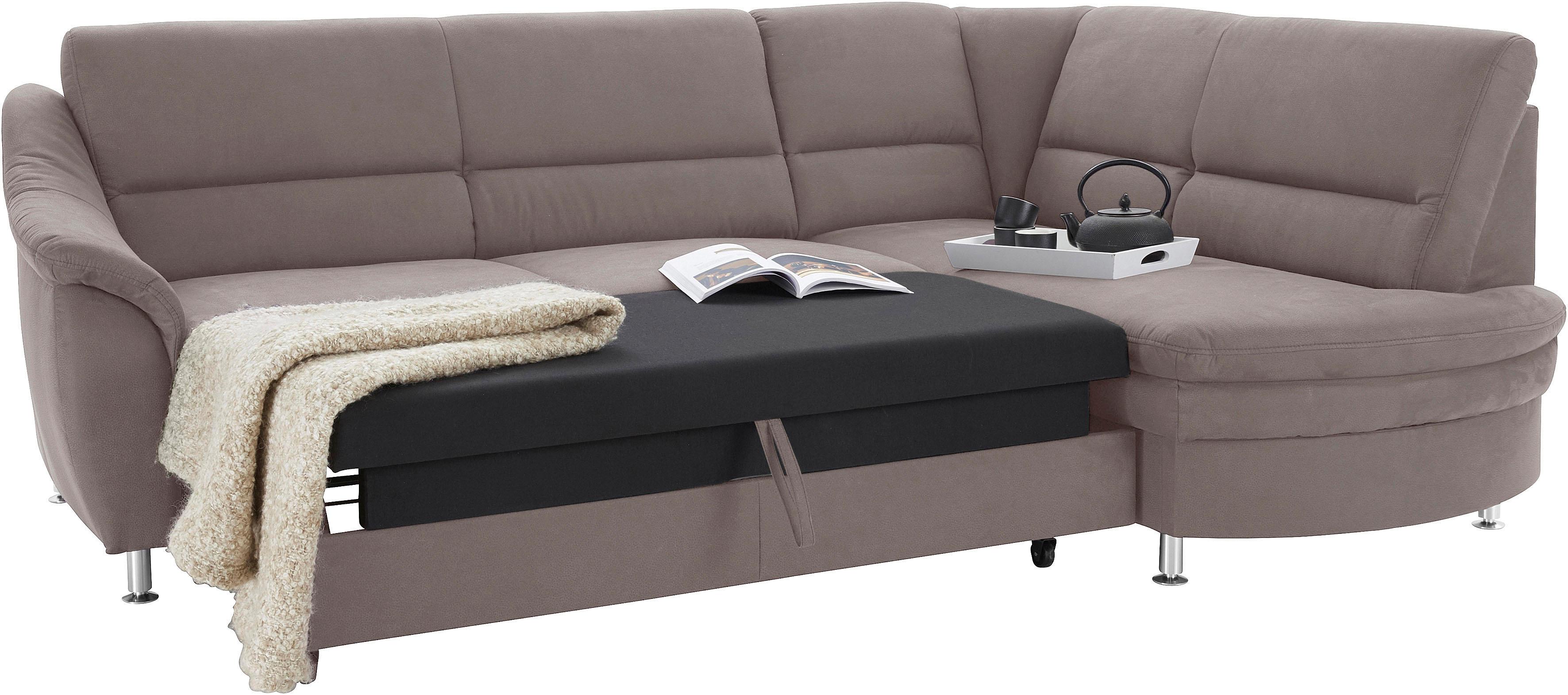 Thumbnail - sit&more Ecksofa "Cardoso L-Form", mit Federkern, wahlweise mit Bettfunktion und Schubkasten