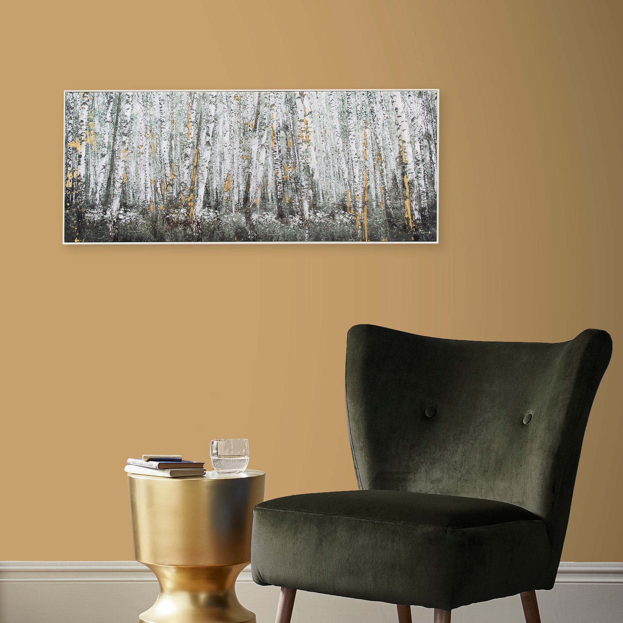 Art for the home Leinwandbild "Birkenholz", (1 St.), Handgemalt Wandbild Go günstig online kaufen