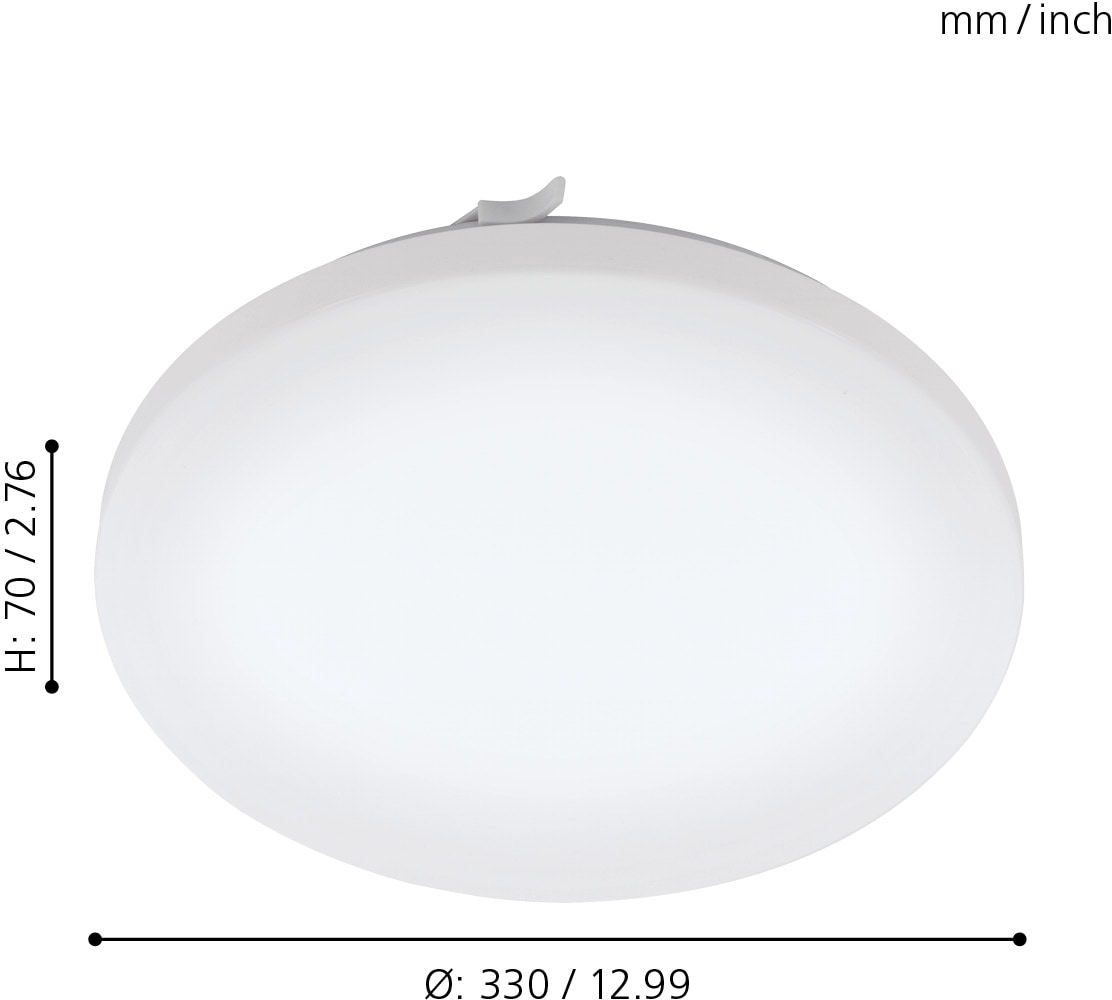 EGLO LED Deckenleuchte »FRANIA«, 1 flammig-flammig, weiß / Ø33 x H7 cm /  inkl. 1 x LED-Platine / IP44 Badezimmerlampe bestellen | BAUR