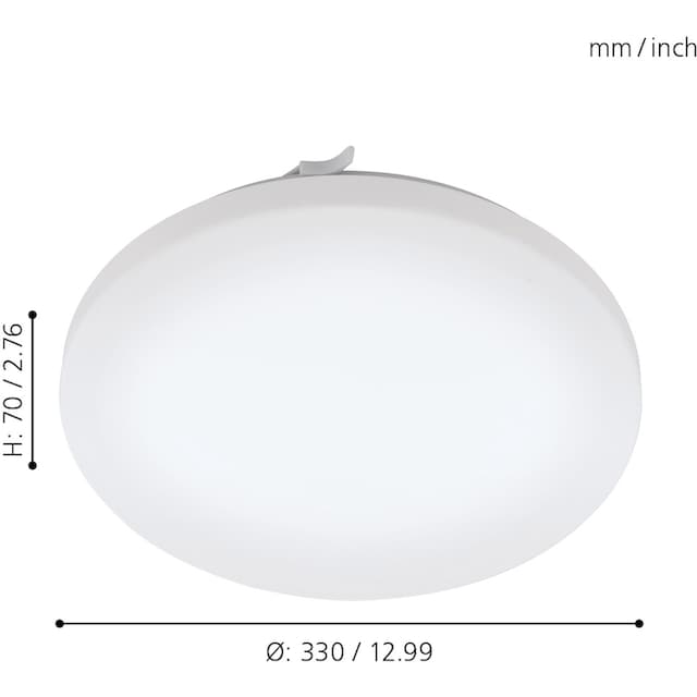 EGLO LED Deckenleuchte »FRANIA«, 1 flammig-flammig, weiß / Ø33 x H7 cm /  inkl. 1 x LED-Platine / IP44 Badezimmerlampe bestellen | BAUR