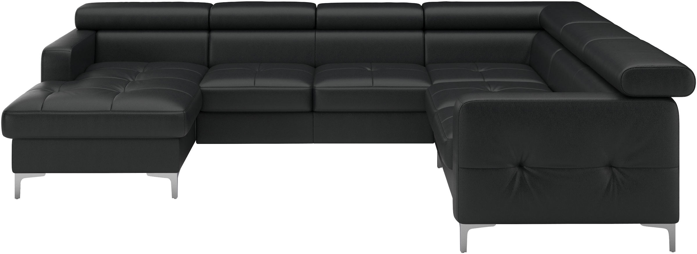 COTTA Wohnlandschaft »Sammy U-Form«, mit Kopfteilverstellung, optional mit Bettfunktion und Bettkasten