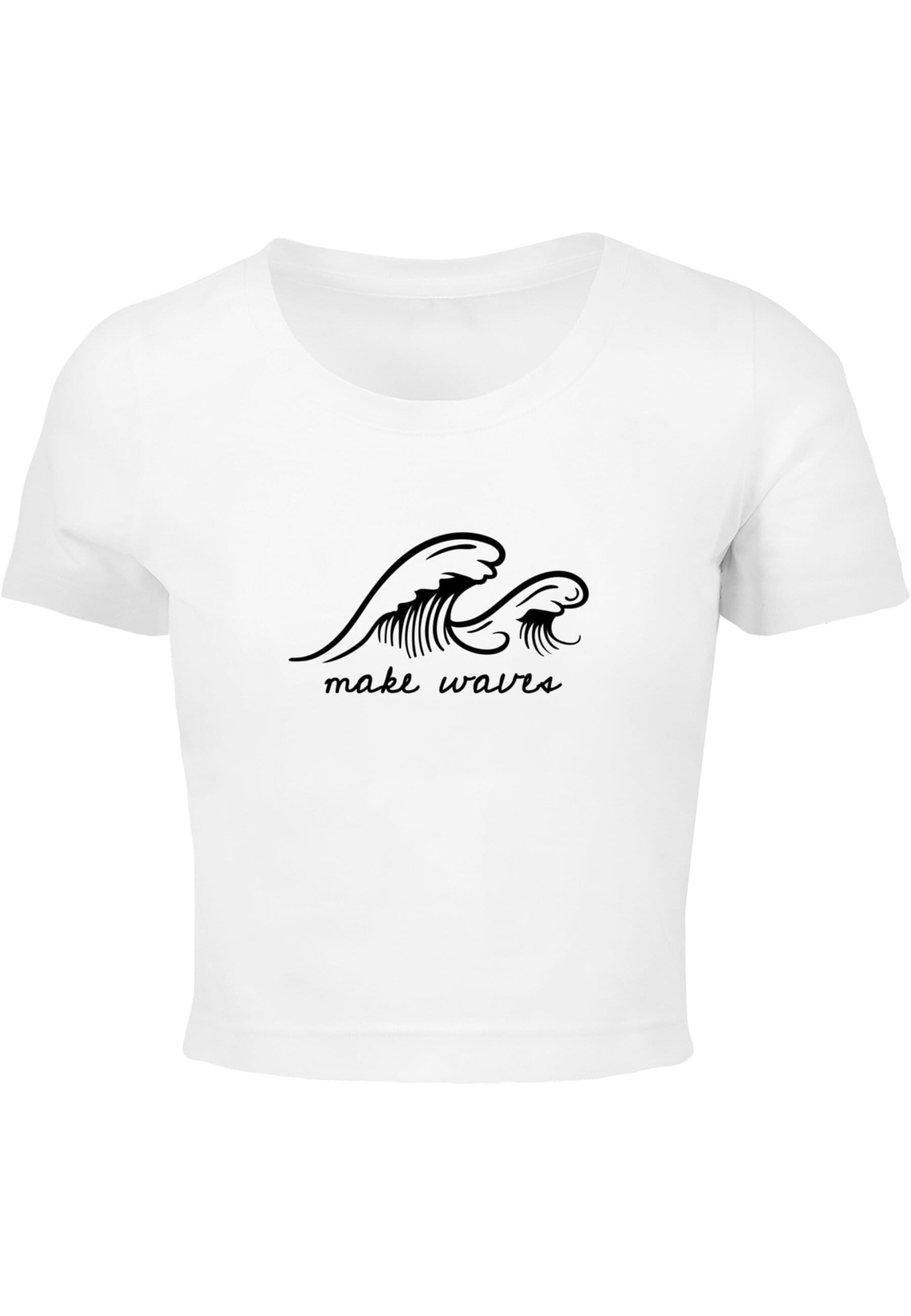 Merchcode T-Shirt "Merchcode Damen Ladies Summer - Make waves Cropped Tee" günstig online kaufen