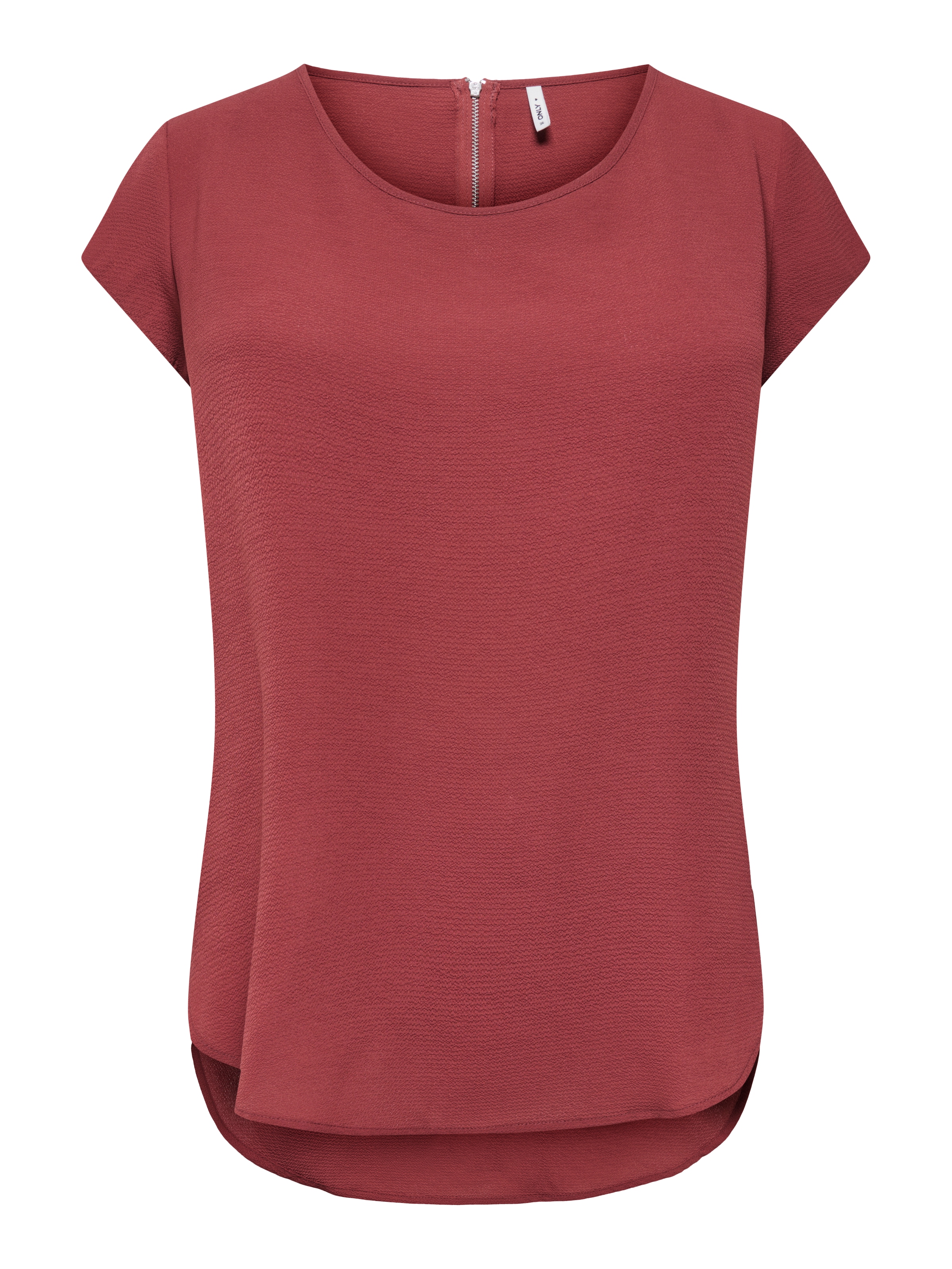 ONLY Kurzarmbluse »ONLVIC – feminines Blusenshirt in lockerer Form« Materialmix, regular fit
