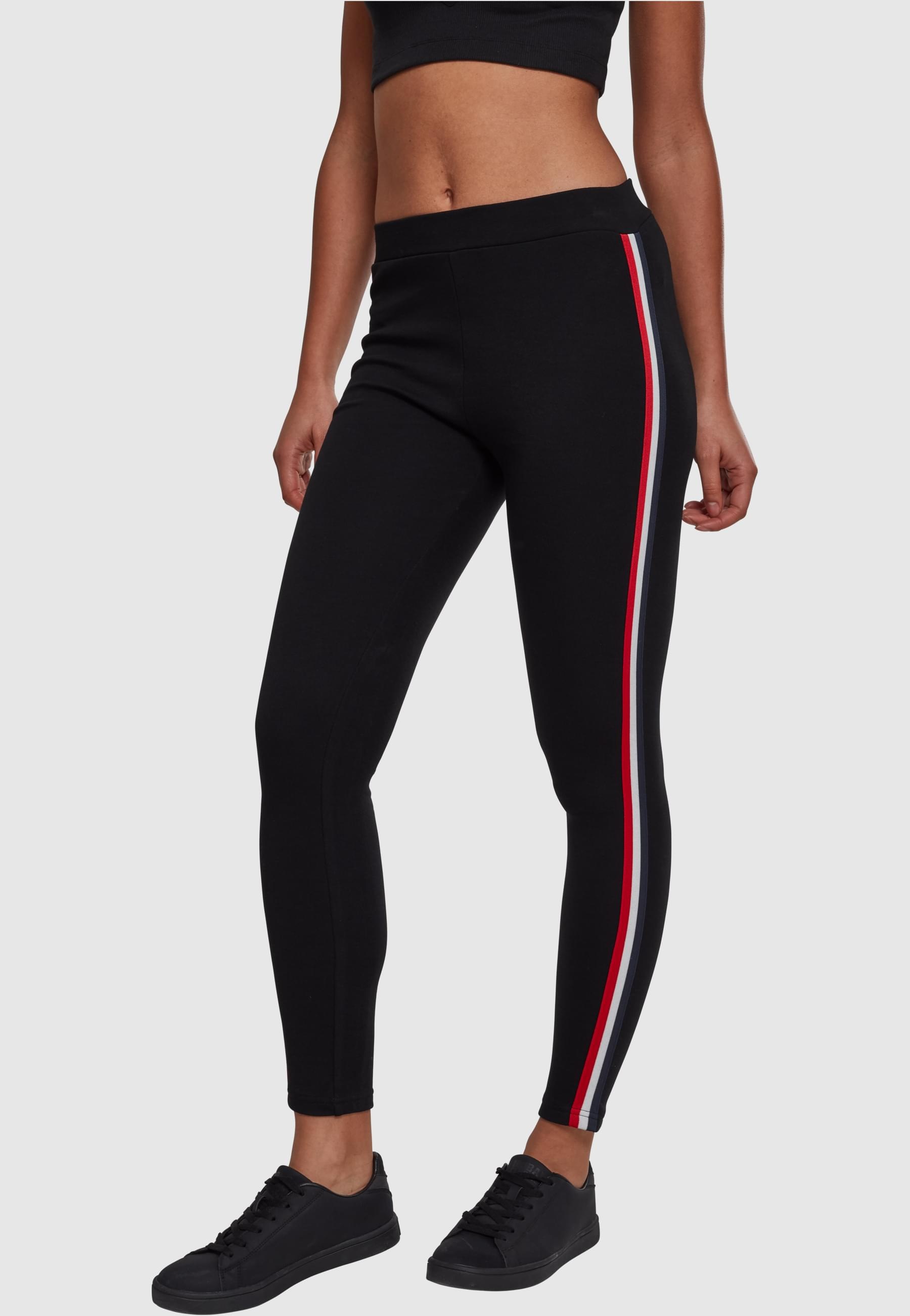 URBAN CLASSICS Leggings »Urban Classics Damen Ladies 3-Tone Tape Leggings«, (1 tlg.)