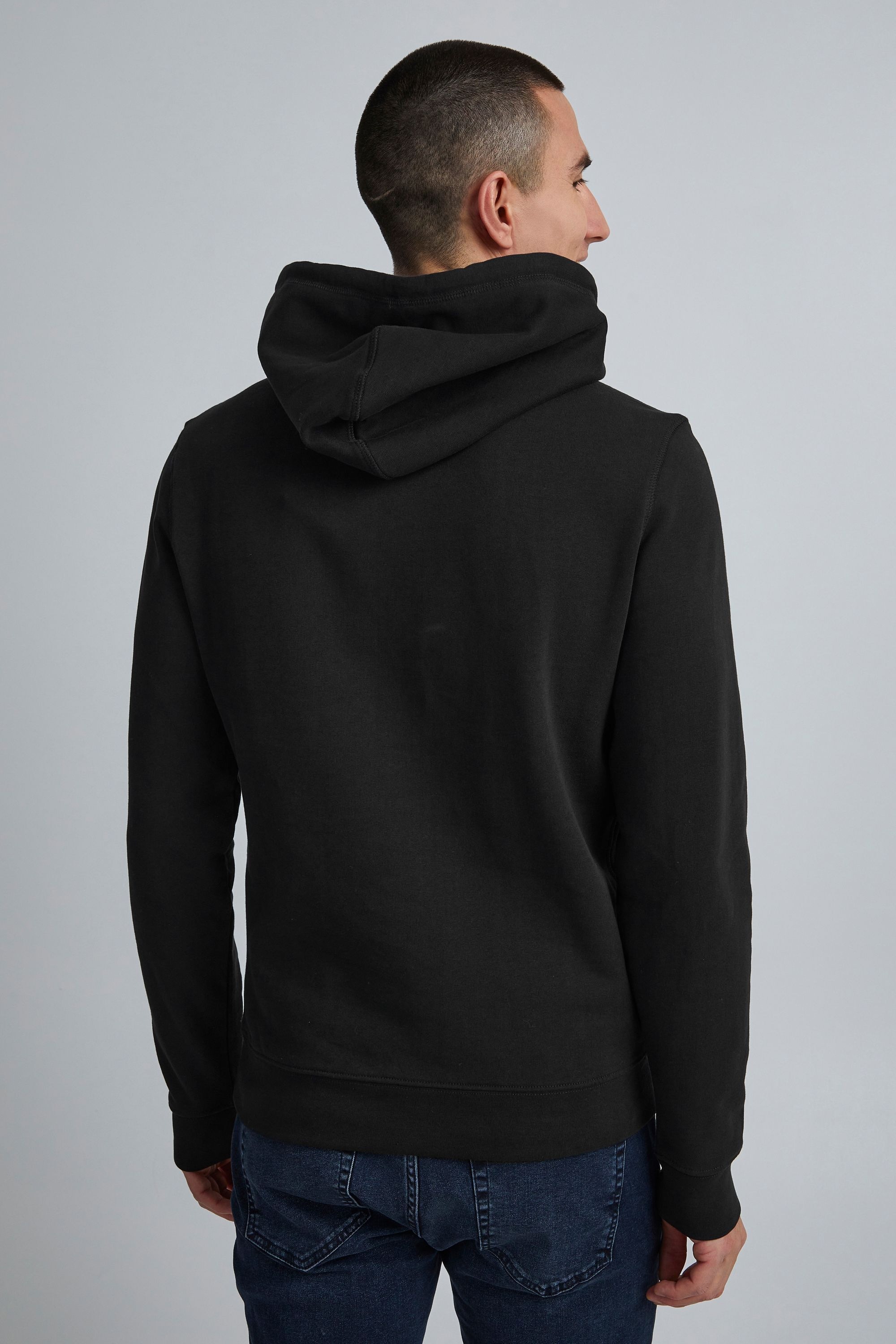 Longpullover CASUAL FRIDAY "Sweatshirtkapuzenpul CFSebastian", Herren, Gr. M, schwarz (anthrazit schwarz), Obermaterial: 100% Baumwolle CO., Pullover Longpullover 3