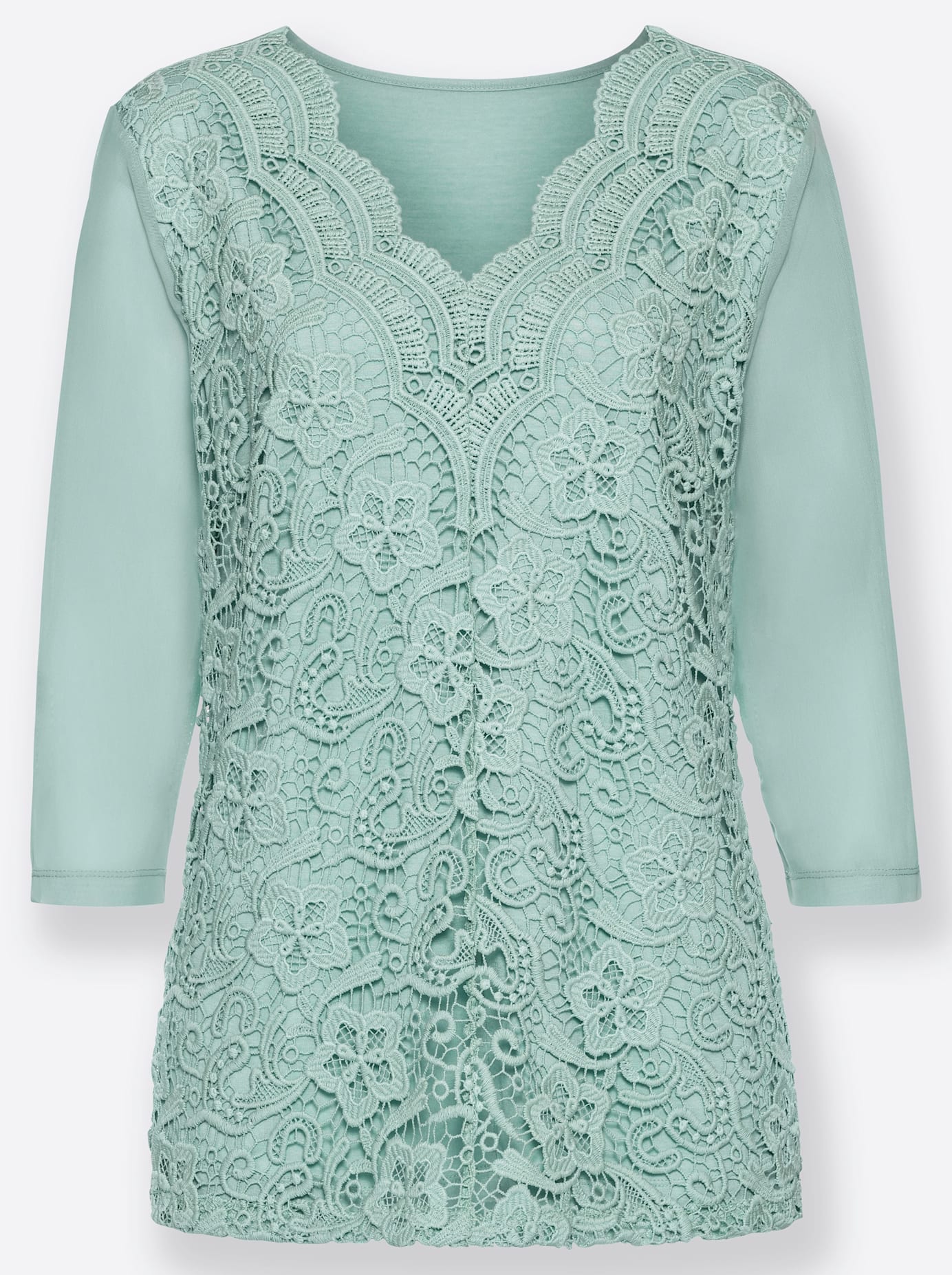Lady Spitzenshirt »Shirt«, (1 tlg.)