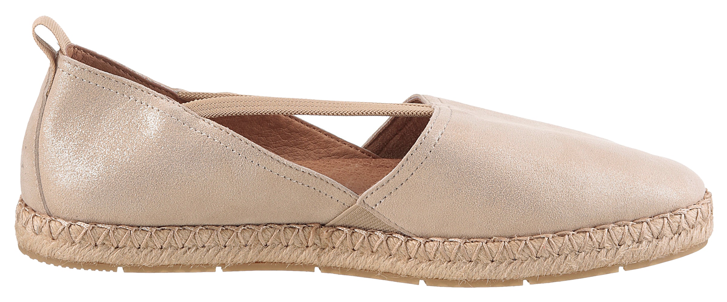 Tamaris Espadrille, Plateau, Sommerschuh, Flats, Schlupfschuh mit Touch It-Ausstattung