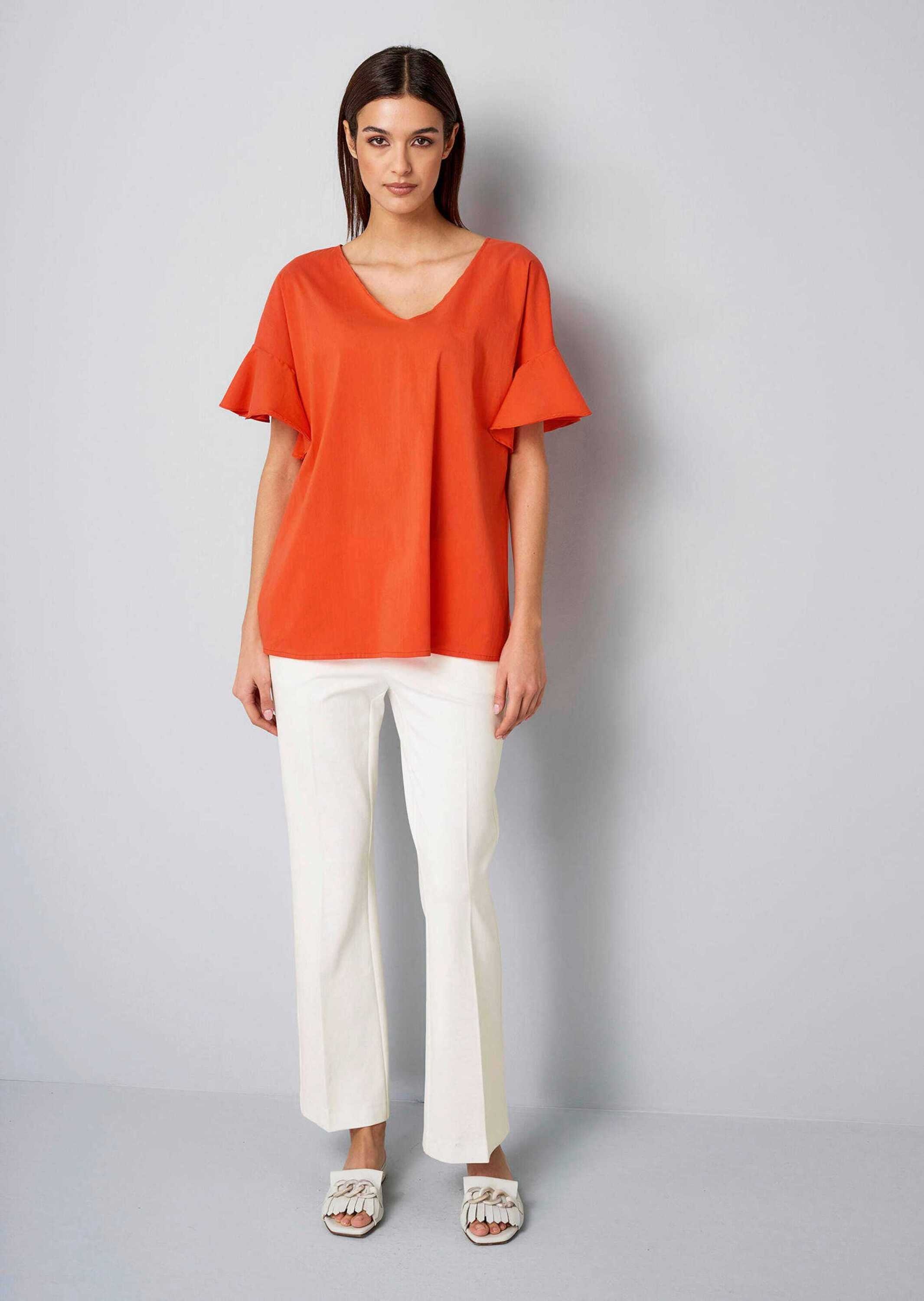 Alba Moda Kurzarmbluse "Bluse Bluse mit V-Ausschnitt" günstig online kaufen