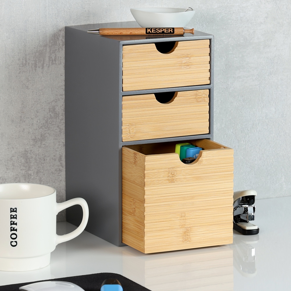 KESPER® Organizer »Küchenregal, Aufbewahrungsbox, FSC®-zertifiziert« Mini-Kommode mit 3 Schubladen