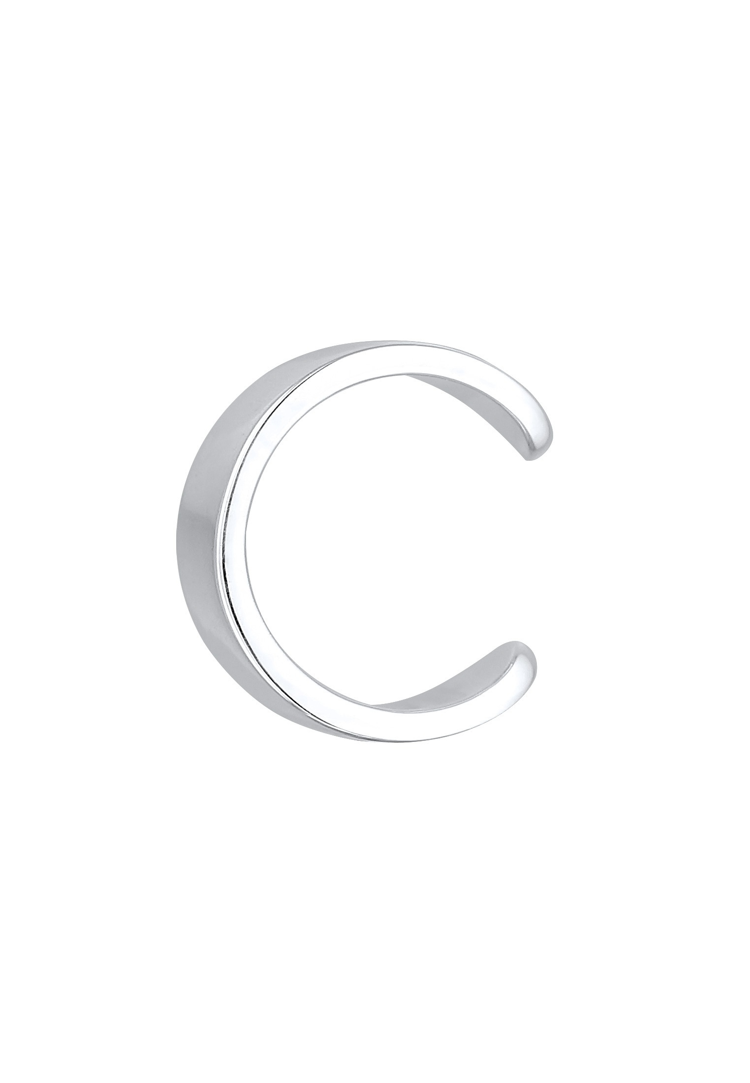 Kuzzoi Ohrklemme »Herren Single Earcuff Basic Glanz 925 Silber«