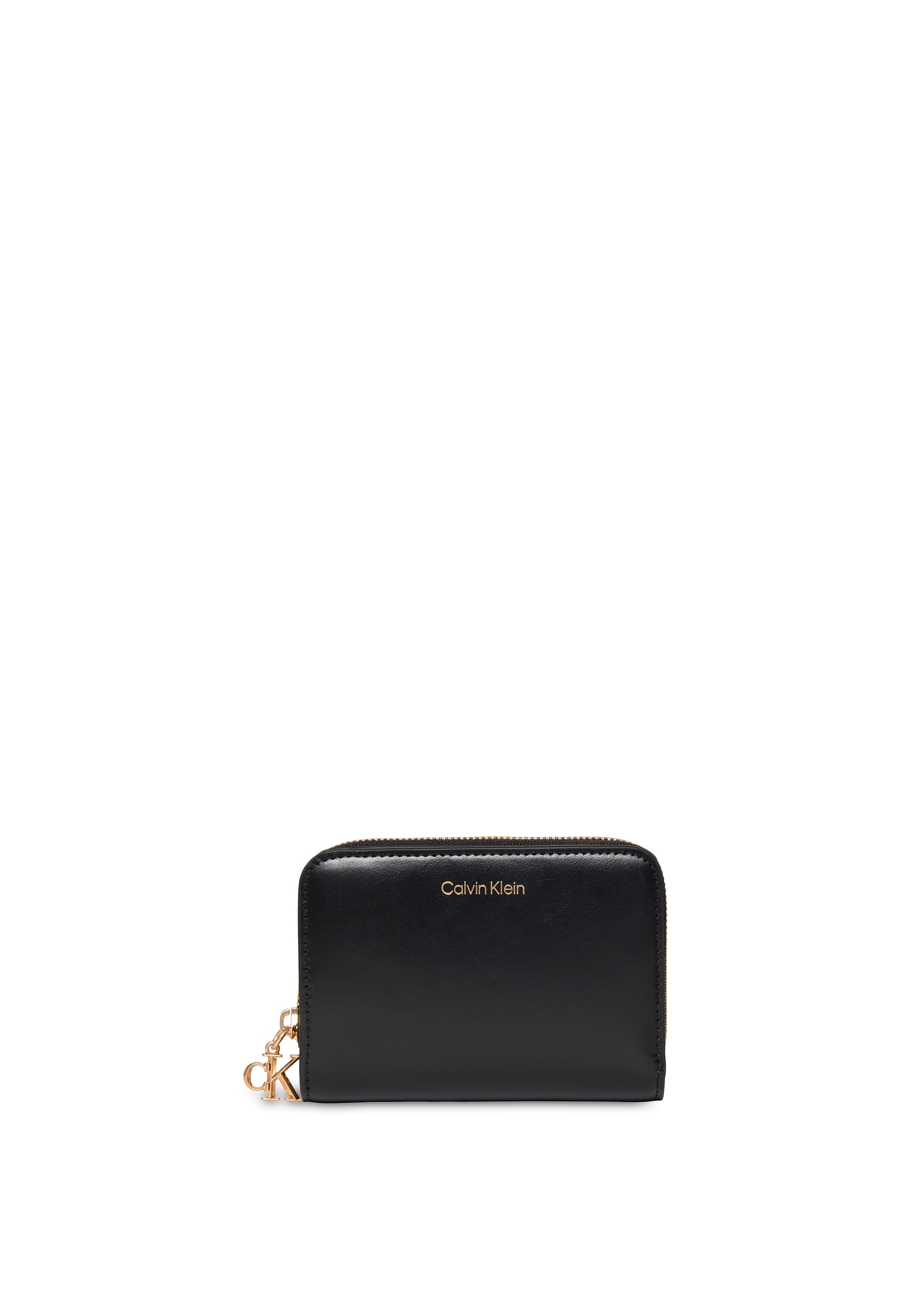 Calvin Klein Geldbörse »CK PULLER MEDIUM FLAP ZIP AROUND«, Damen Geldbörse, Portemonnaie mit CK-Logo
