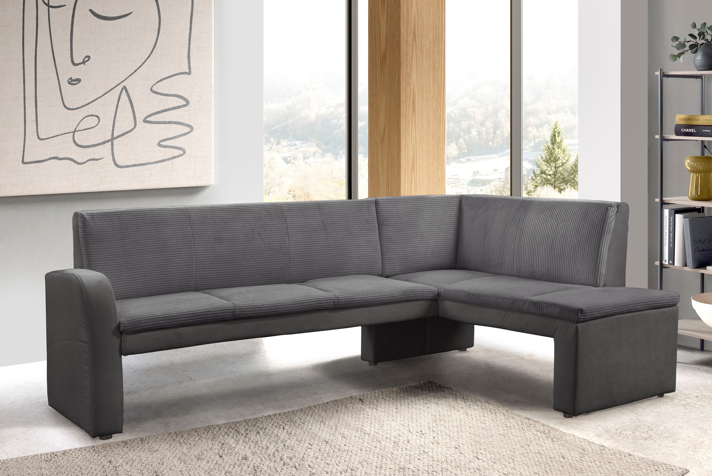 exxpo - sofa fashion Eckbank »Cortado, elegant und modern mit hohem Sitzkomfort« hohe Bodenfreiheit, schöne Detailverarbeitung