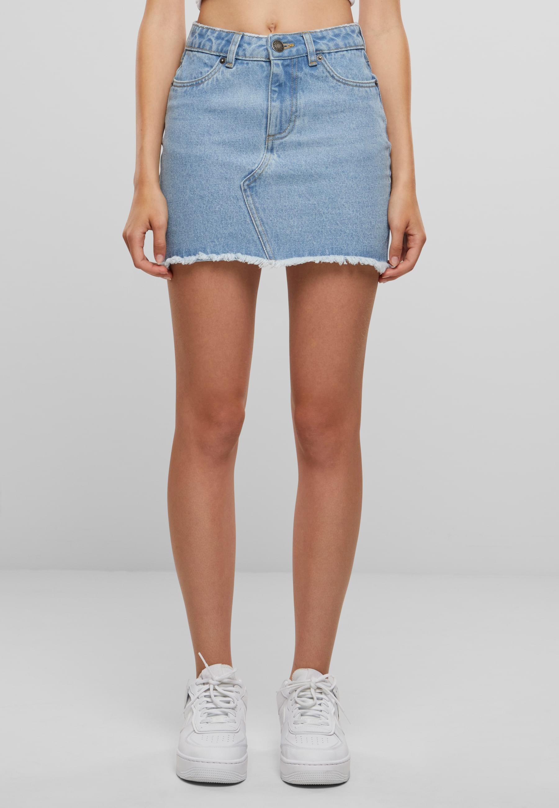 URBAN CLASSICS Sommerrock "Urban Classics Ladies Heavy Mini Denim Skirt", (1 tlg.)