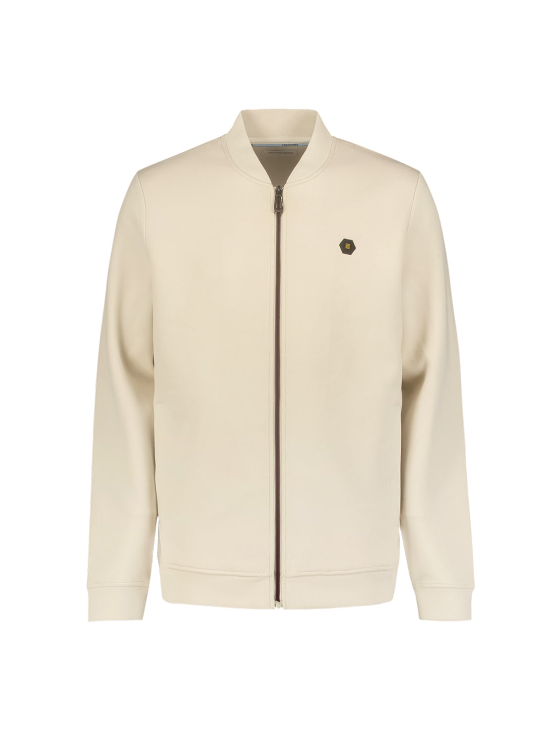 NO EXCESS Sweater »No Excess Stylische Weste mit Bomberkragen und Piqué-Material«