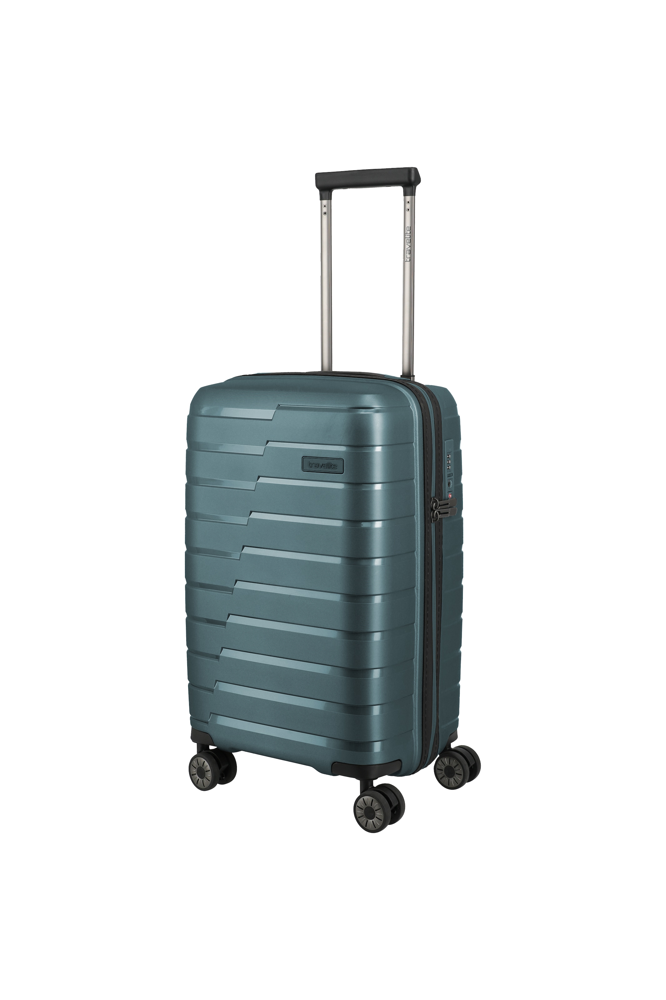 TRAVELITE Trolley "AIR BASE Reisekoffer Hartschale", blau, Polypropylen, Koffer, widerstandsfähiges Material und cleverer Innenaufteilung