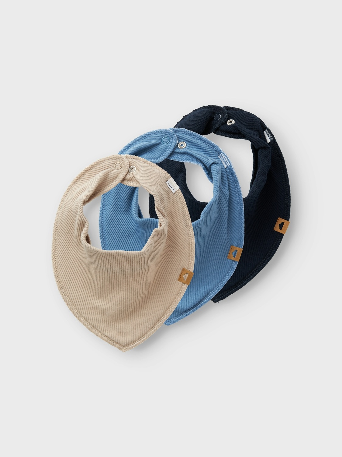 Name It "NBNYVETTI 3P SCARF BIB NOOS" 3 Stk. mit Druckknopf zum Verschließen