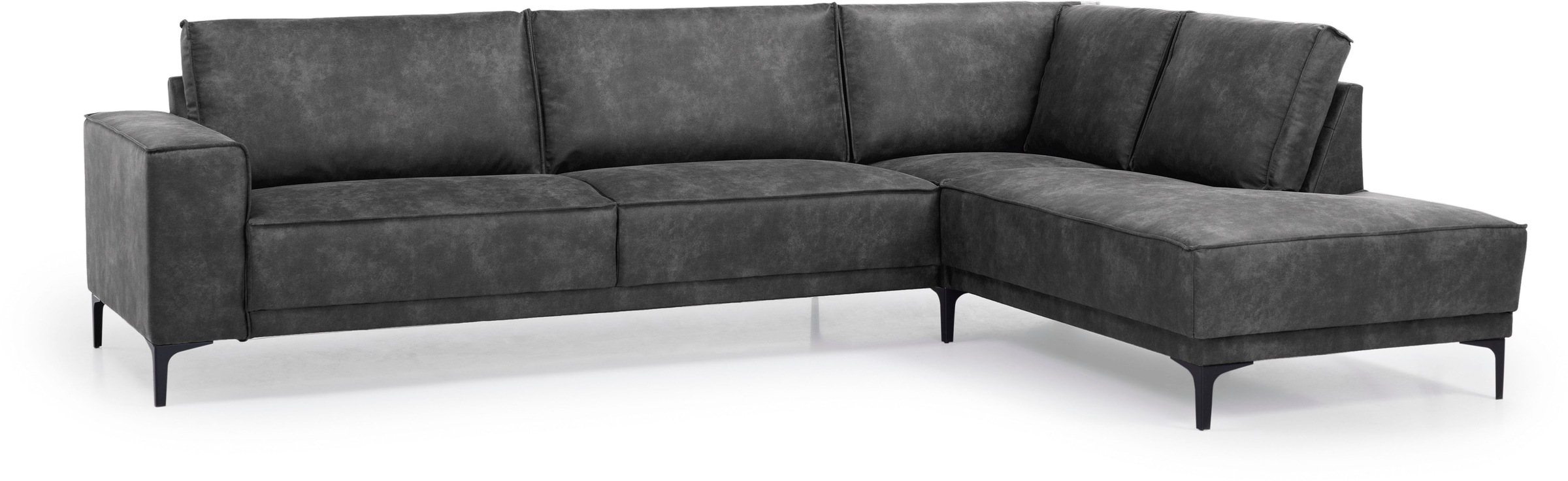 Places of Style Ecksofa "Polsterecke Oland, Struktur, Flachgewebe, Luxus-Mi günstig online kaufen