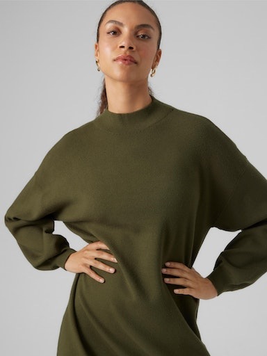 Vero Moda Strickkleid "VMNANCY LS FUNNELNECK DRESS GA NOOS" günstig online kaufen
