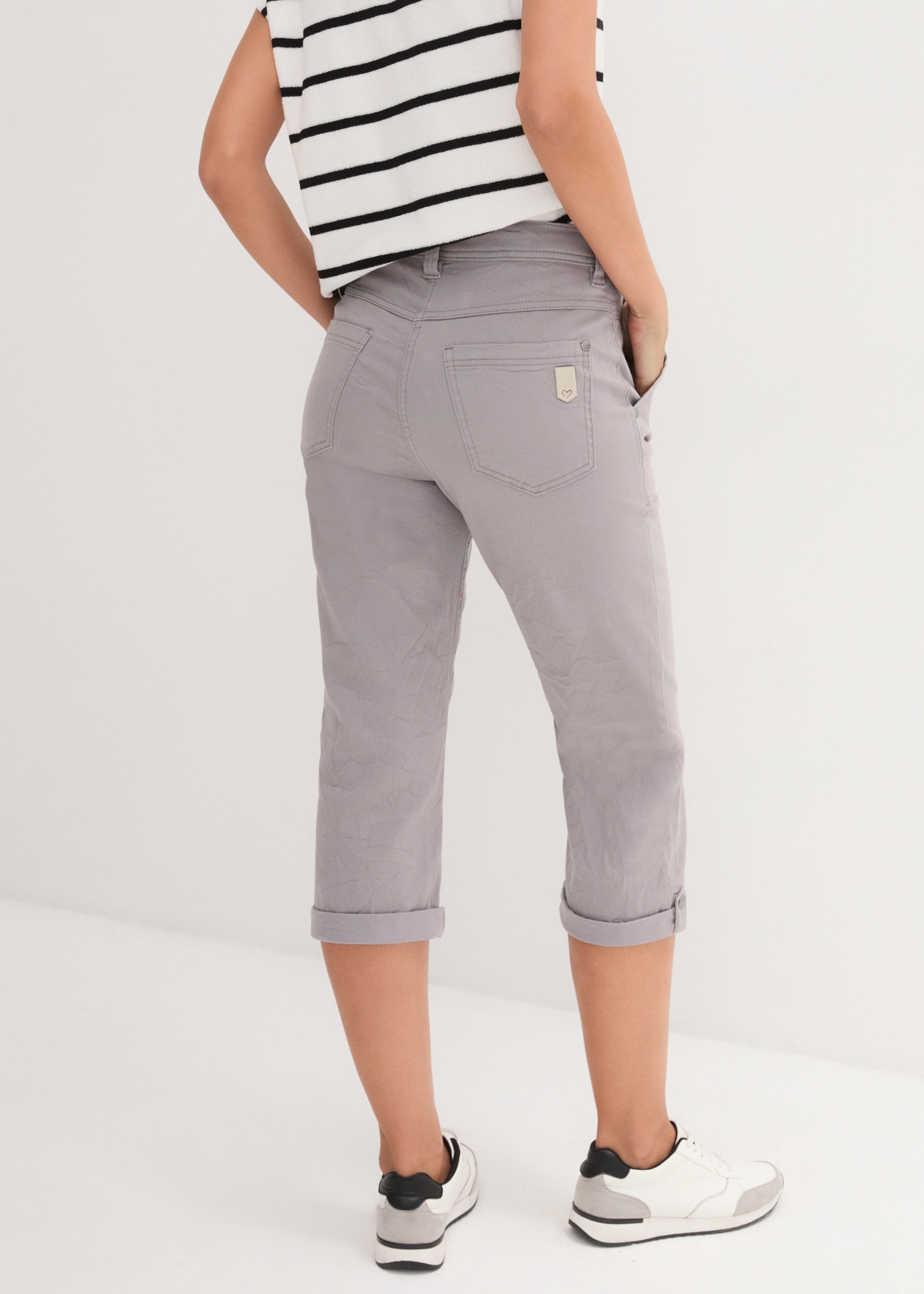 bonprix Stretch-Hose  mit Stretch-Anteil, wadenlange Länge, Regular Fit